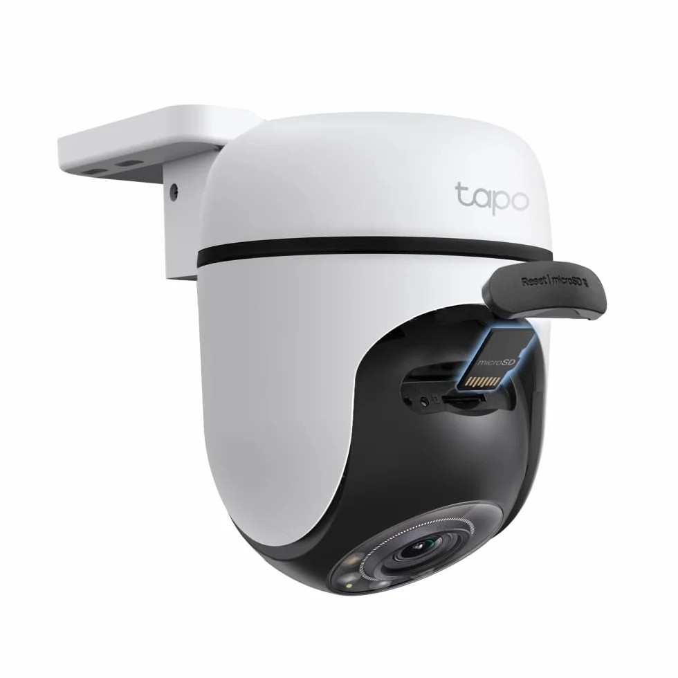 Tapo C510W(2-pack) Telecamera WiFi Esterno 2K 3MP, Visione a 360°, Visione Notturna a Colori, Telecamera di Sorveglianza IP, Sensore di Movimento, Impermeabile IP65, Audio bBidirezionale, Alexa, 2 pz