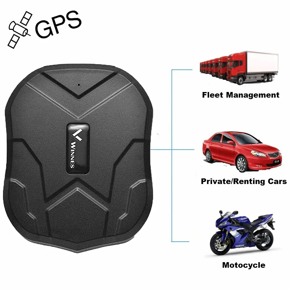TKMARS Tracker Localizzatore GPS per auto, con magnete potente, 3 mesi di autonomia in stand-by, monitoraggio in tempo reale GPS/GPRS/GSM, Tracker Antifurto per veicolo, auto, moto, camion