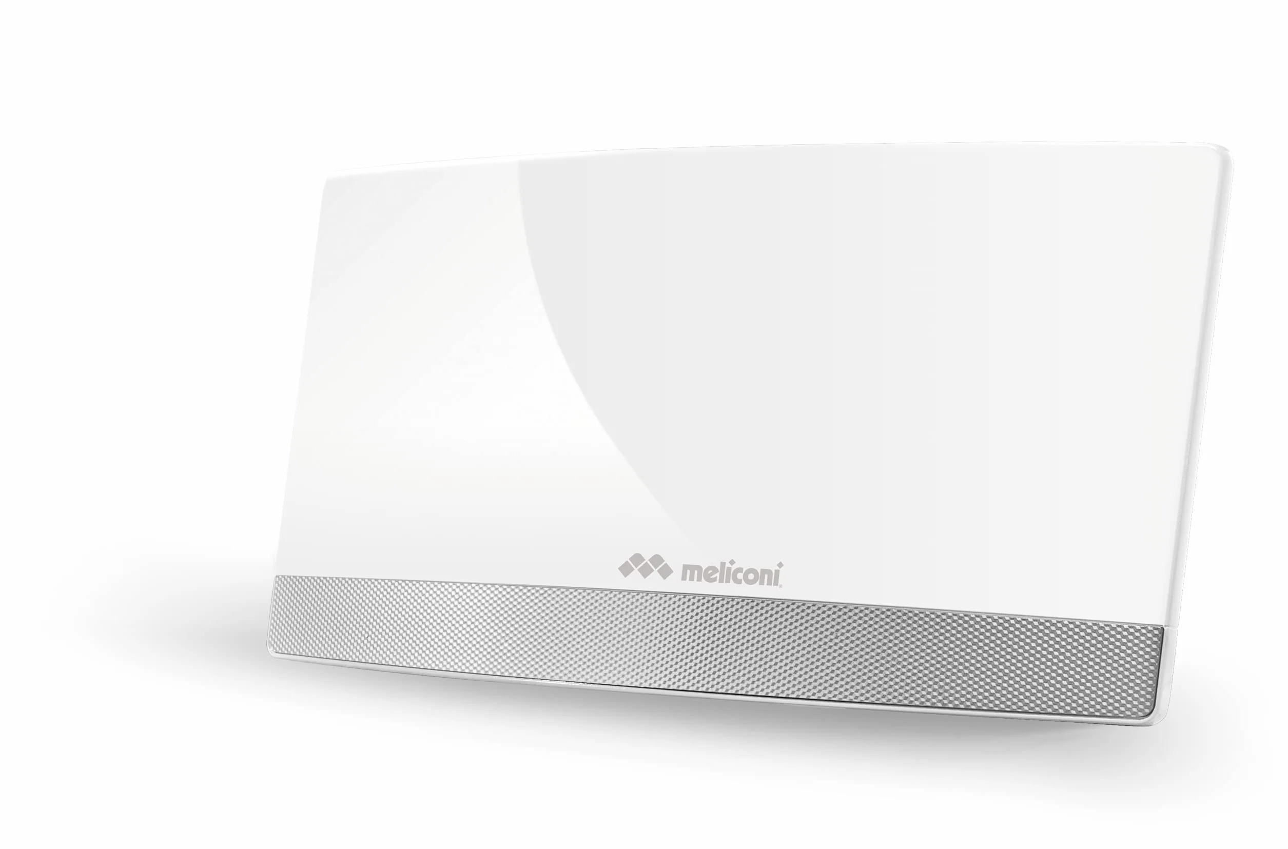 Meliconi Antenna TV AT55 Amplificata per Interni, VHF + UHF (174 MHz ~ 230 470 ~ 790 MHz), Bianco (881014)
