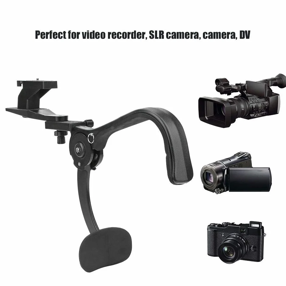 Topiky Supporto per Supporto a Spalla con Giunto cardanico, Supporto per Staffa per Supporto per Fotografia Portatile con Presa Video con Cinghia Flessibile per stabilizzatore