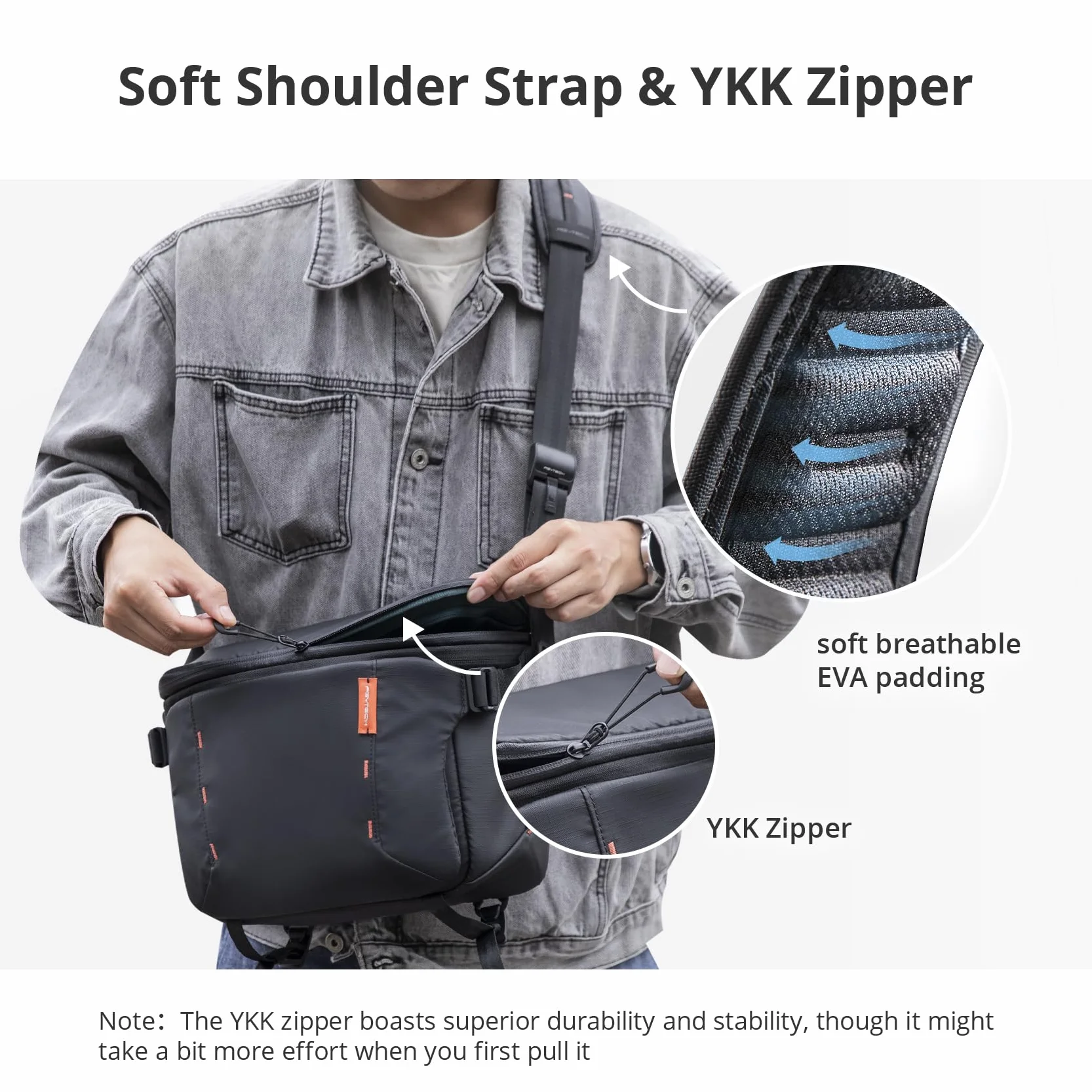 PGYTECH OneMo Borsa Fotografica 11L-13L, Tracolla Impermeabile da Viaggio, Messenger per Mirrorless e Reflex/DJI Avata 2/Mini 4 Pro/Mavic/Treppiede/Laptop, Nero