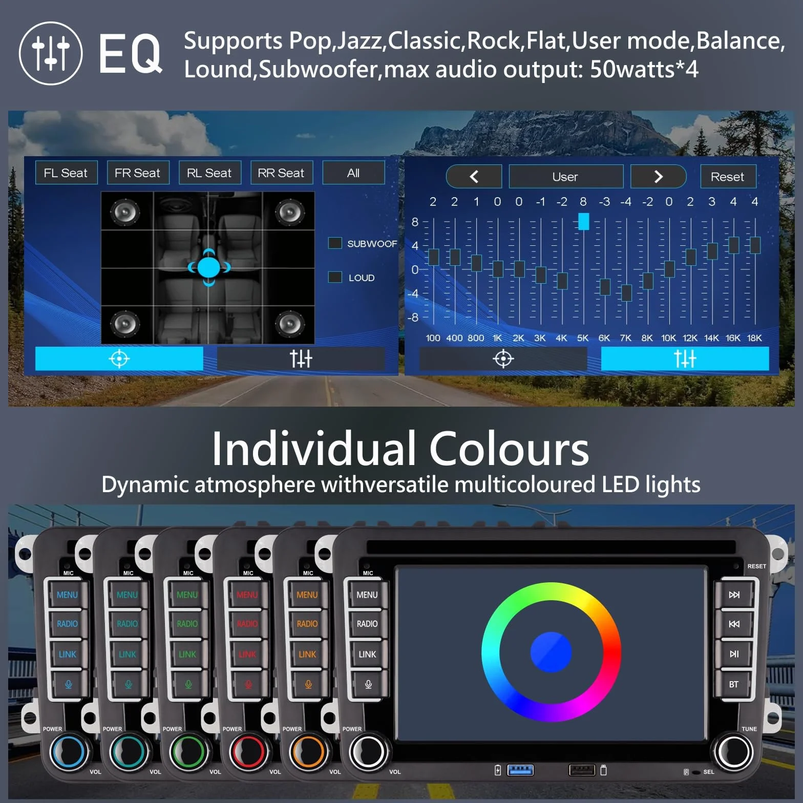 [Prestazioni Elevate] Linux Autoradio per Golf 5 6 Passat Jetta Caddy Polo cc Tiguan EOS Touran T5 Scirocco Wireless Carplay & Android Auto, con display IPS da 7 inch Bluetooth/FM/AM/USB/EQ/Touch