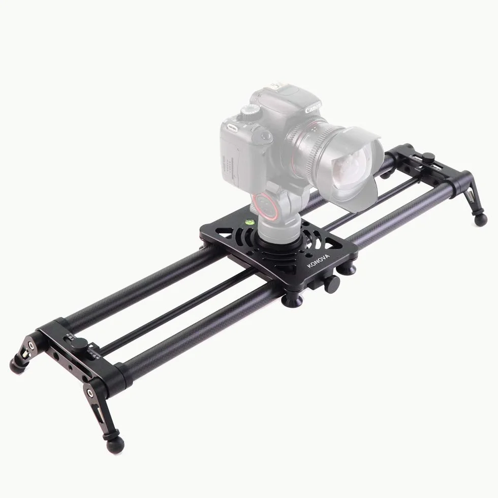 KONOVA P1 Series Binario Carbonio Camera Slider Dolly Parallax Panorama shot for Camera, Mobile phone, DSLR, Mirrorless with Bag (60cm)