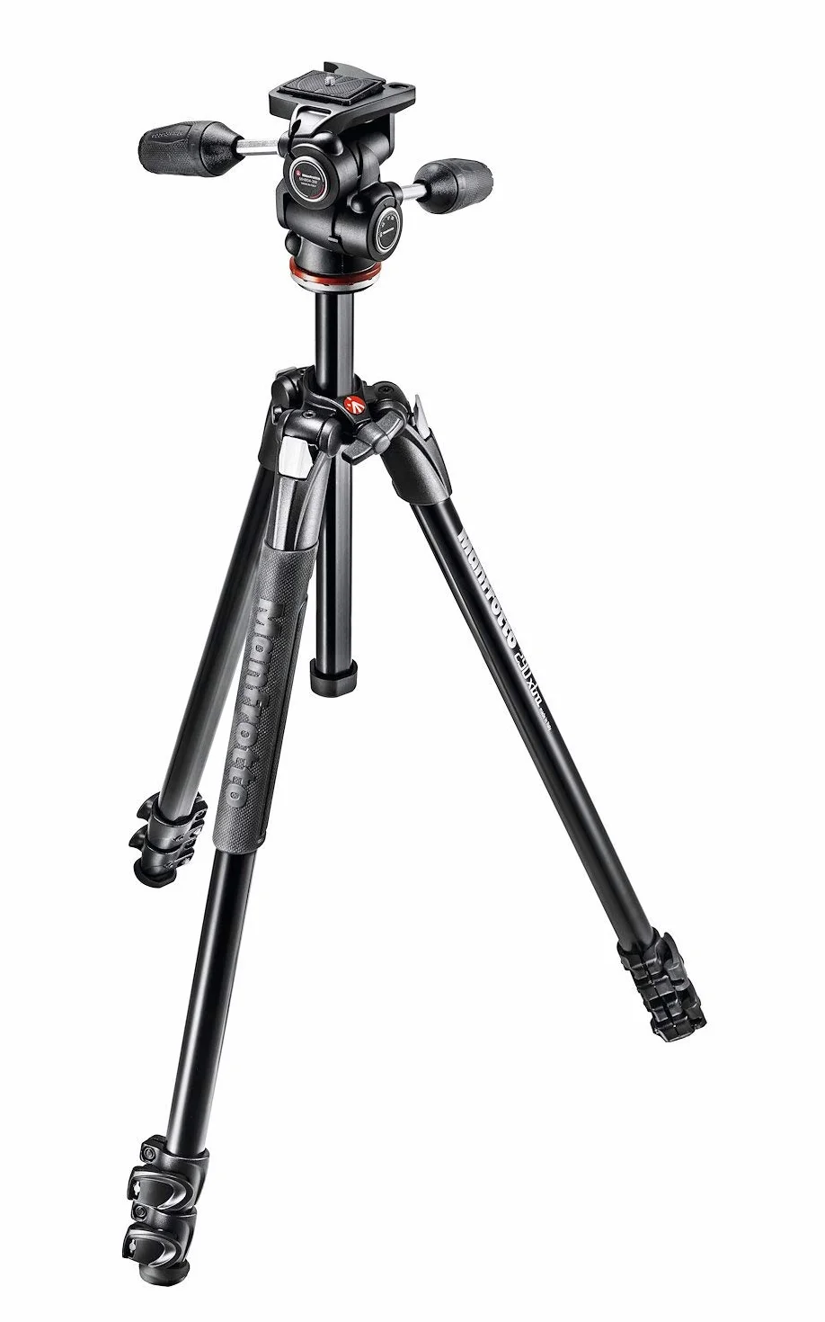 Manfrotto MK290XTA3-3W Treppiede per Fotocamera con Borsa, Testa a 3 Movimenti, 3 Sezioni in Alluminio, Nero