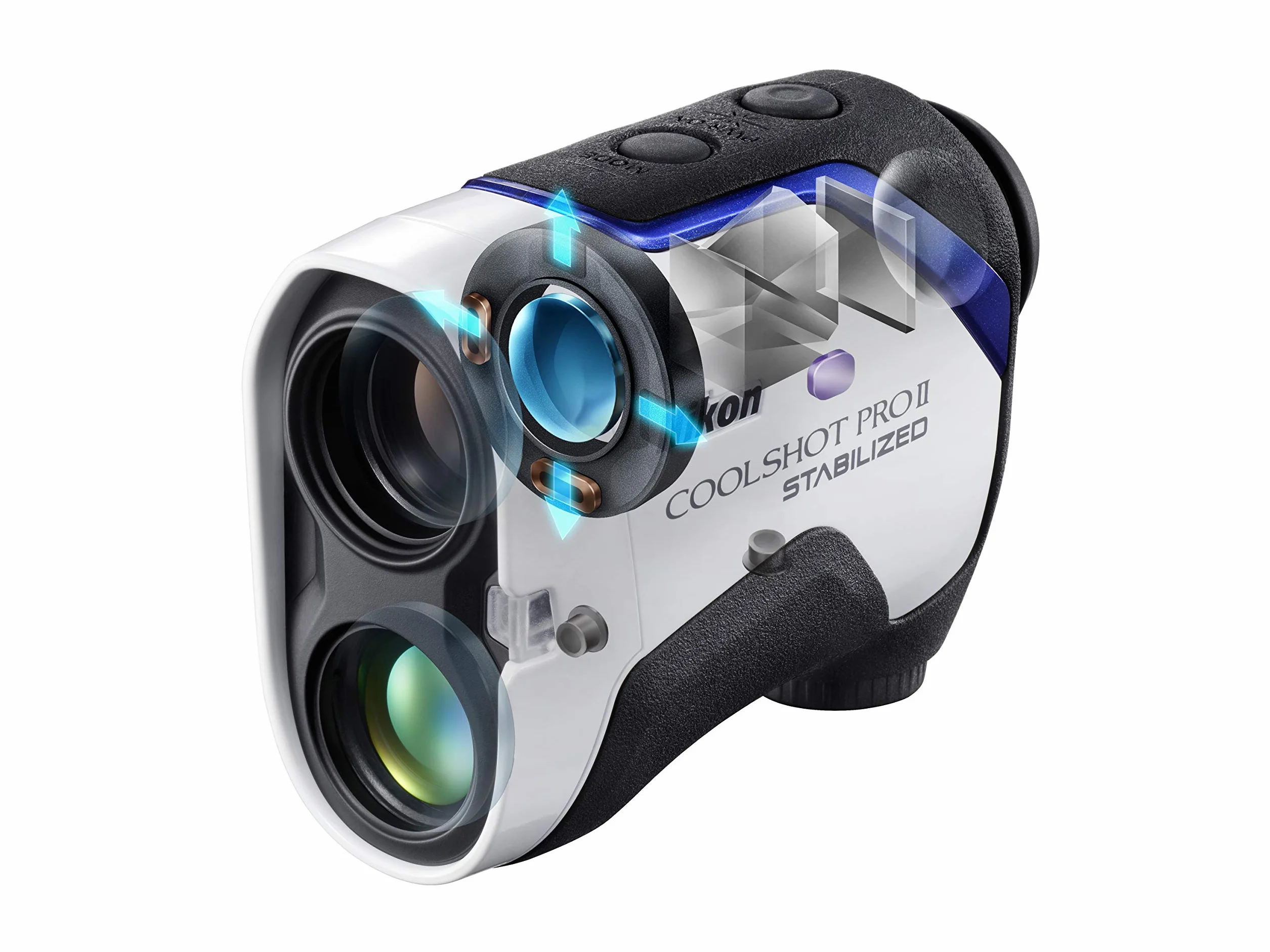 Nikon COOLSHOT PROII STABILIZED Golf Rangefinder | Waterproof & stabilized laser rangefinder with slope, OLED display | Official Nikon USA Model