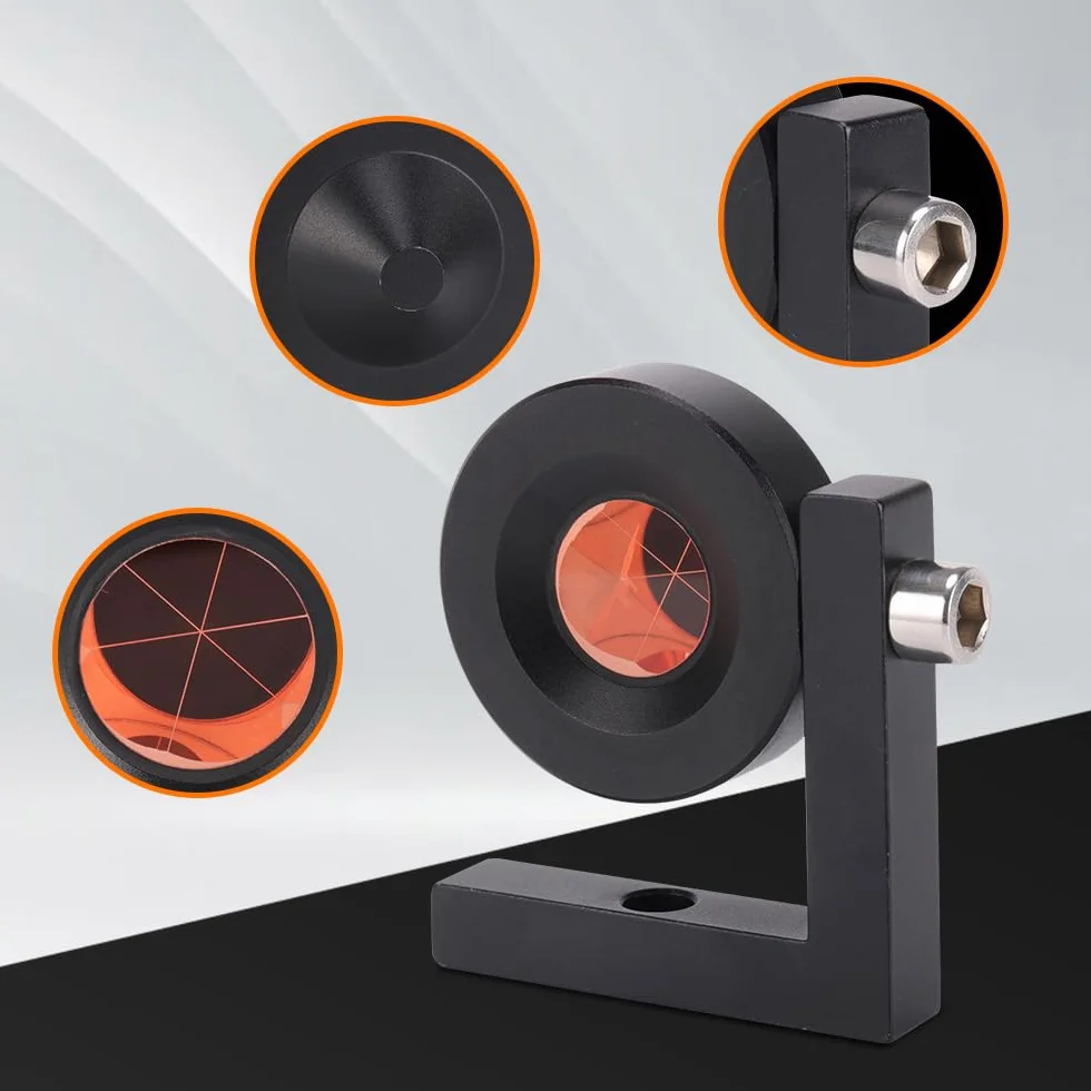 Prisma ad Angolo Retto a 90 Gradi - Serie MP110 - 5 Pezzi - Vetro di Qualità con Rivestimento in Rame - Misura Fino a 1100 Metri - Impermeabile - Design L Bar - Per Stazioni Totali e Geometri