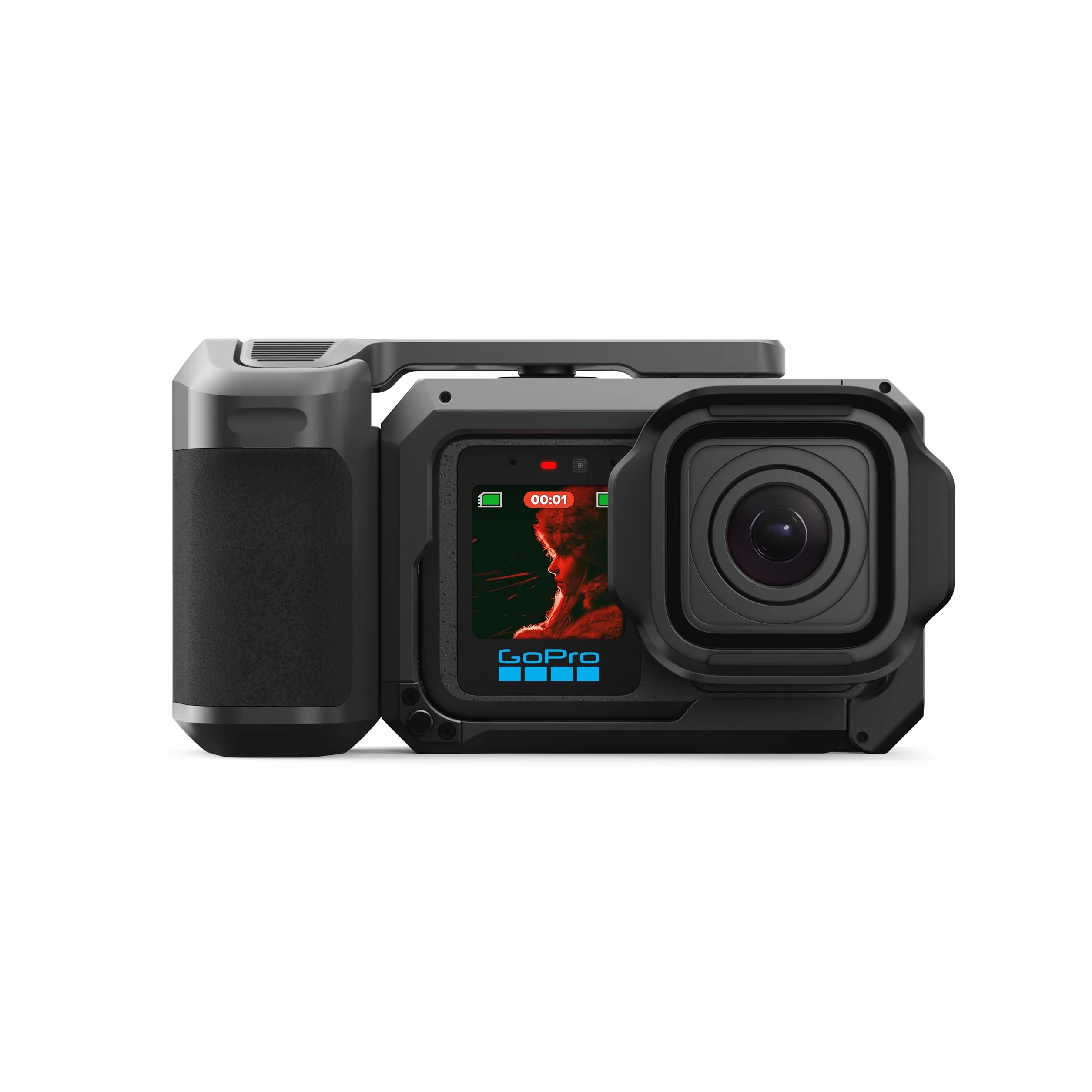 GoPro MISSION 1 PRO Grip Edition - Include fotocamera MISSION 1 Pro, impugnatura compatta, batteria Enduro 2, custodia per il trasporto, paraluce rimovibile