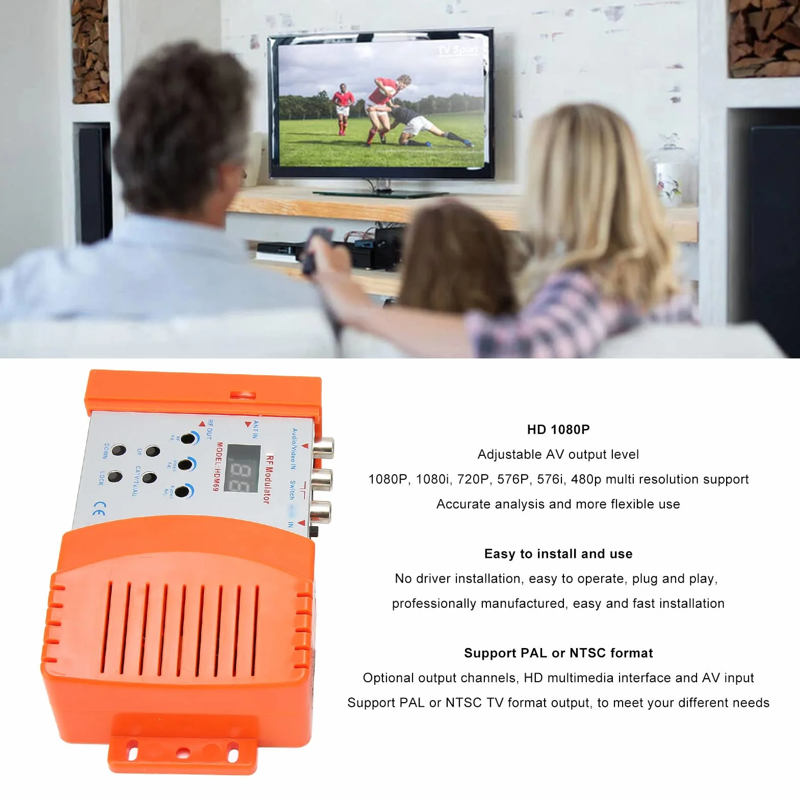 Modulatore RF Digitale HDM69 Convertitore HDMI AV a RF PAL NTSC