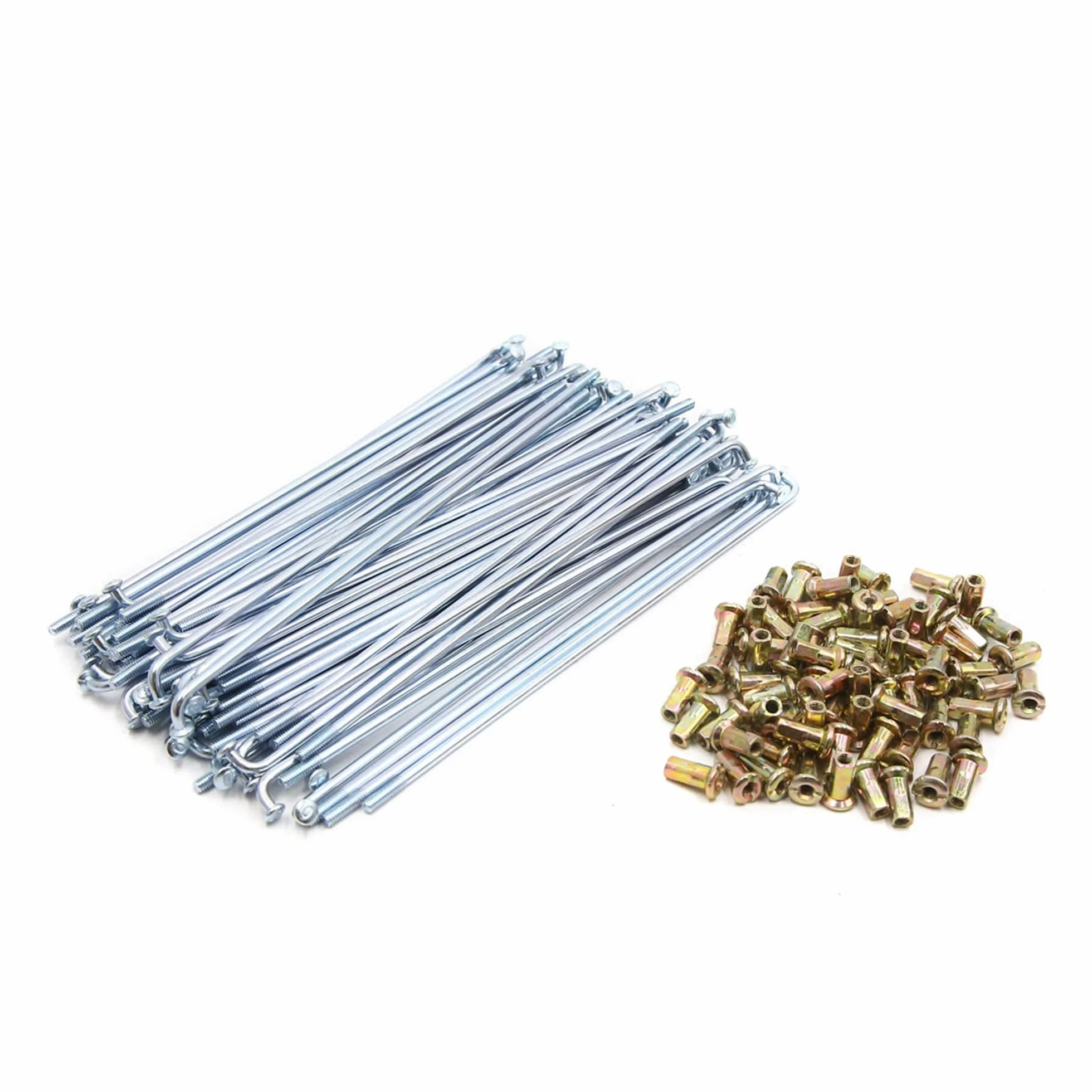 Sourcingmap Set di 72 raggi per ruota moto argento 3 mm 160 mm