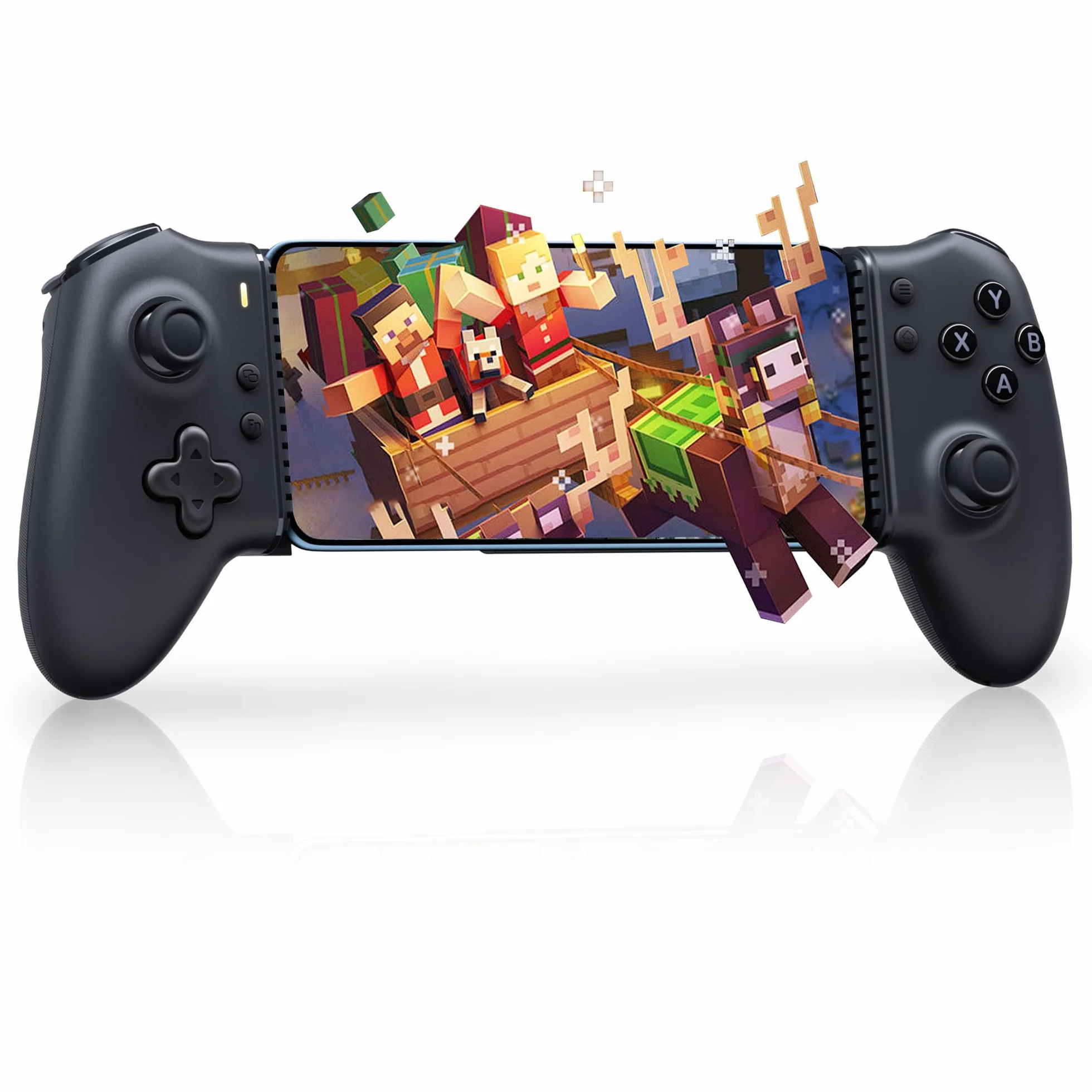 EasySMX M15 Controller Smartphone Android, Gamepad Bluetooth con Joystick & Trigger Hall Effect, Pulsanti Meccanici, Compatibile con Cellulare/PC/Tablet - Nero