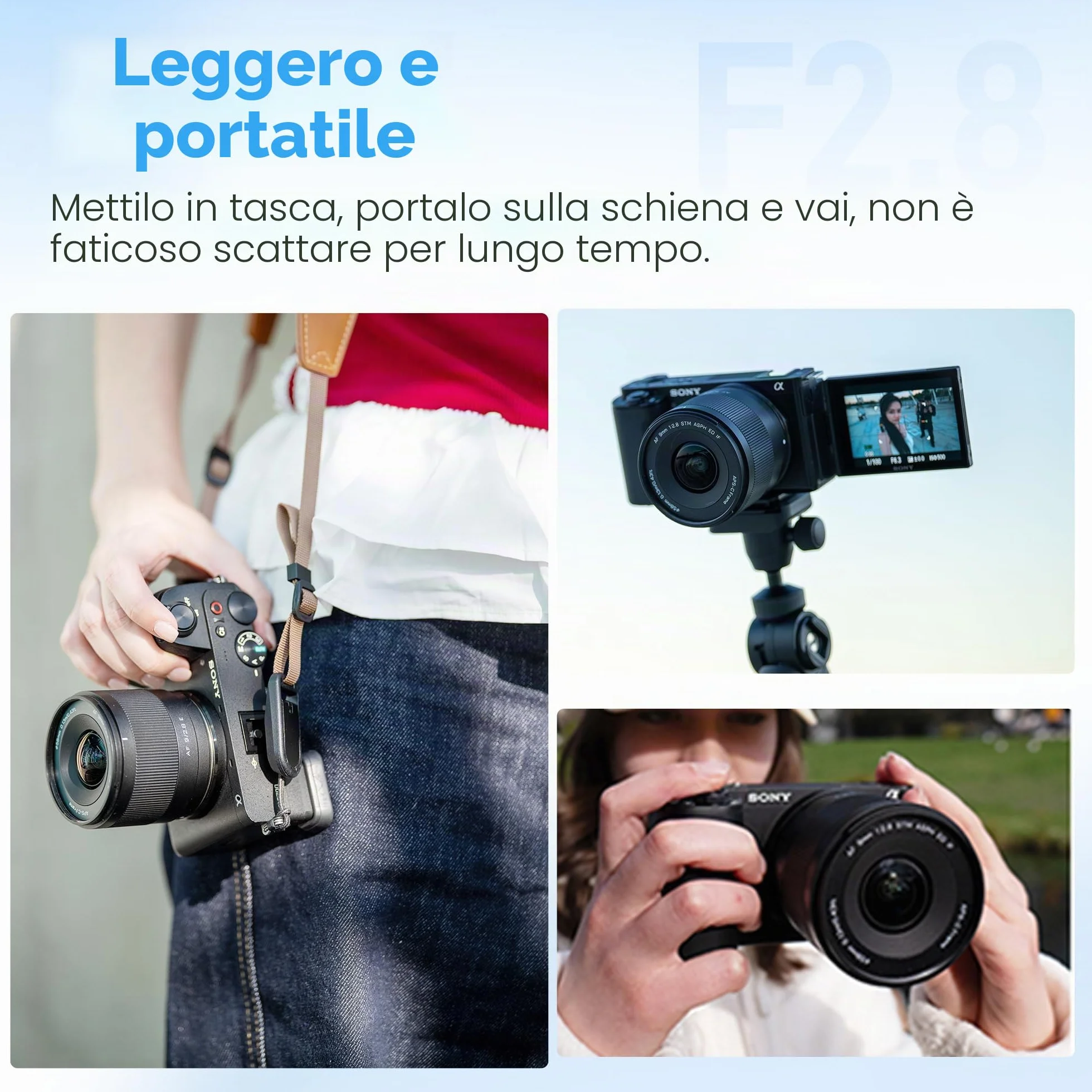 VILTROX AF 9mm F2,8 Obiettivo per Fotocamera APS-C Autofocus Ultragrandangolare a Focale Fissa (per Sony E)