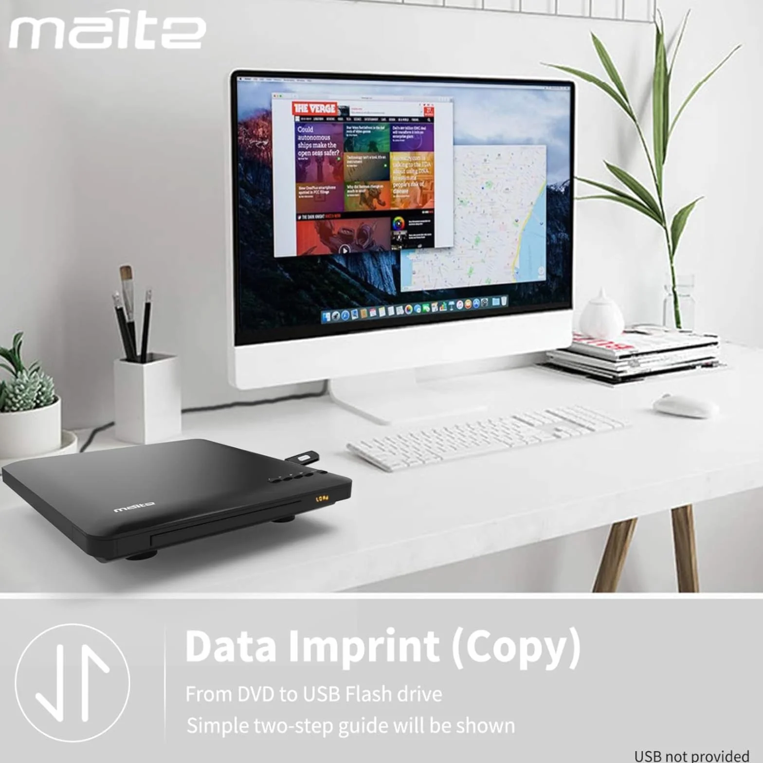 Lettore DVD per TV con uscita HDMI RCA, lettore DVD-CD per tutte le regioni con scalatura, HD 1080P, ingresso USBA, sistema NTSC/PAL integrato. Sistema, cavo HDMI e adattatore in dotazione