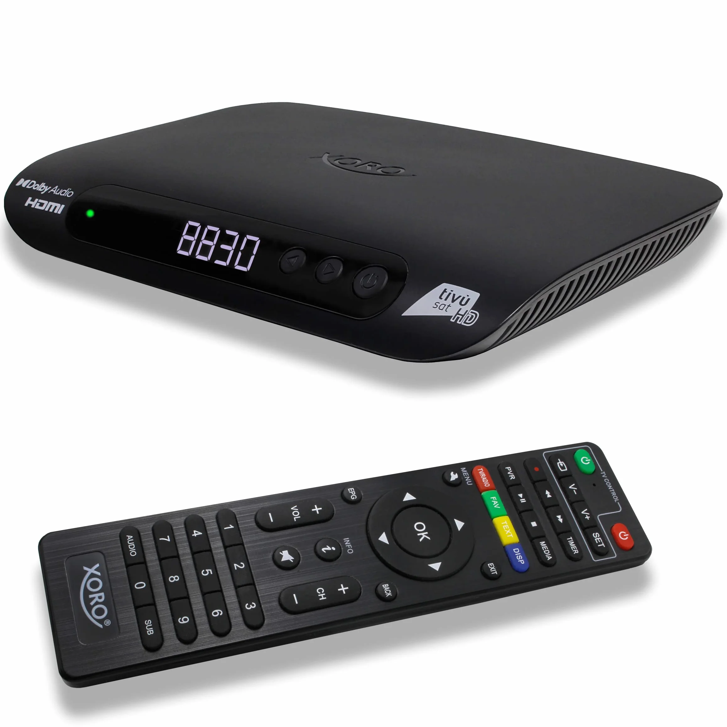 Xoro Ricevitore satellitare HRS 8830 Tivù sat HD con Smartcard HD inclusa e telecomando