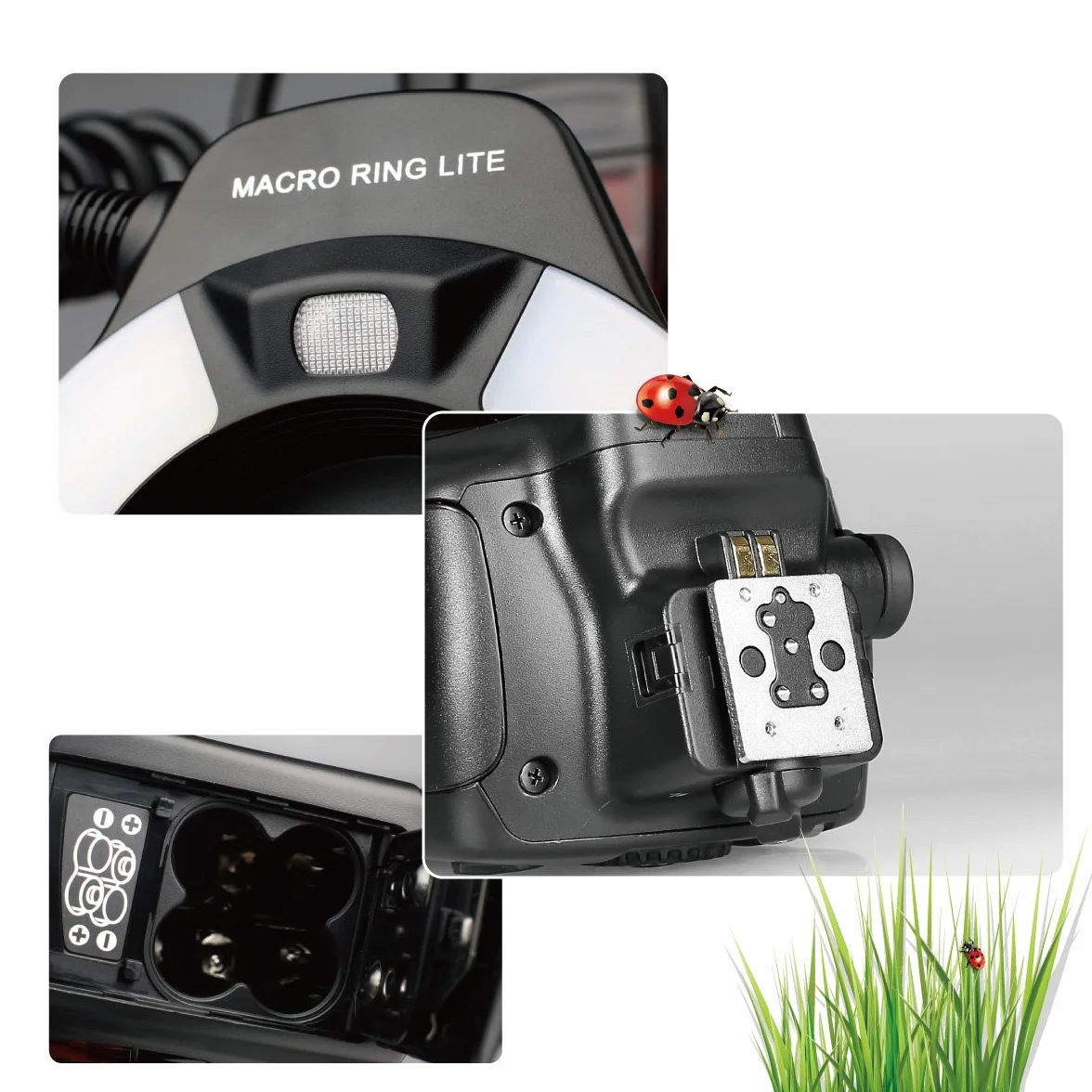 MEKE MK-14EXT-N I-TTL Macro Ring Flash Compatible with Nikon D7100 D7000 D5200 D5100 D5000 D3200 D3100 D90 D300S D600 with LED AF Assist Lamp