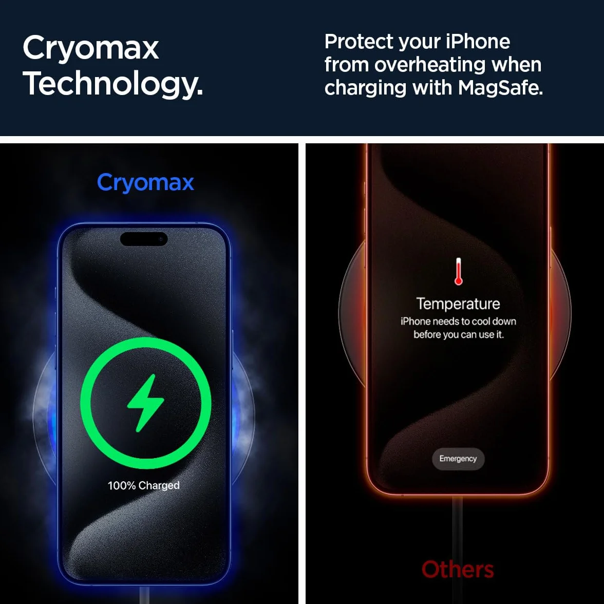 Spigen OneTap Pro MagFit CryoMax Ricarica Wirelss Auto per Cellulare con Ventola di Raffreddamento, Supporto Telefono MagSafe Compatibile con iPhone 17/17e/16/15/14 Pro Max e PixelSnap - Presa d’Aria