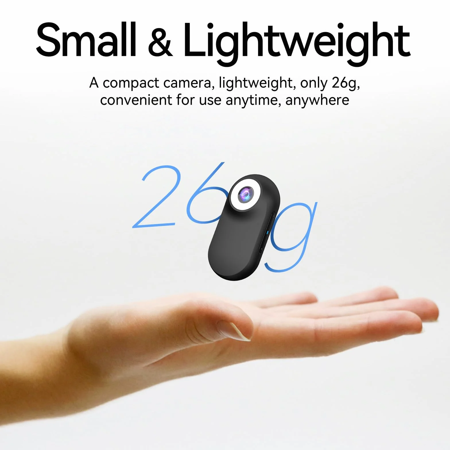 Xilecam Mini Action Cam 1080p Telecamera Animali Telecamere Nascoste da Esterno Body Cam e Accessori（Nero）