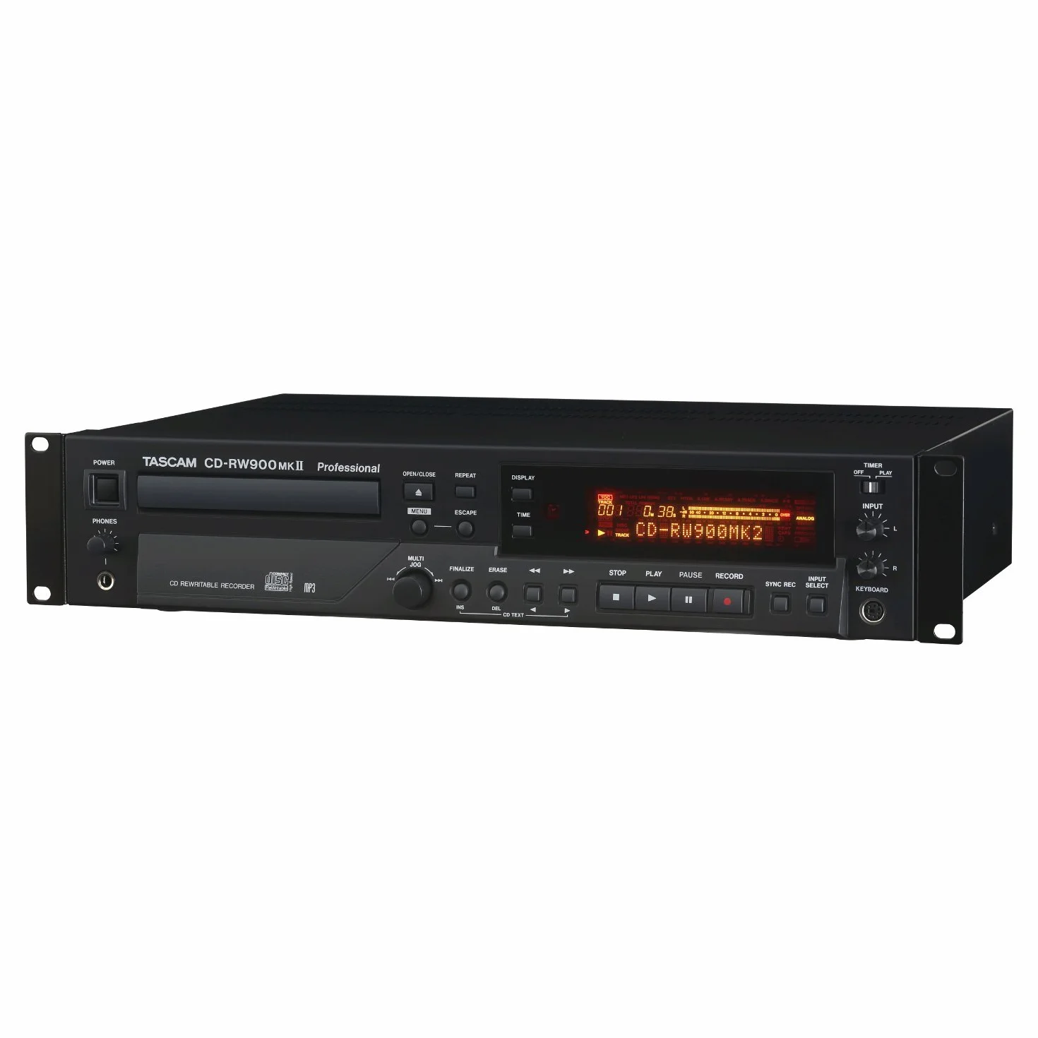 Tascam CD-RW900MK2 Registratore di CD, Nero/Antracite