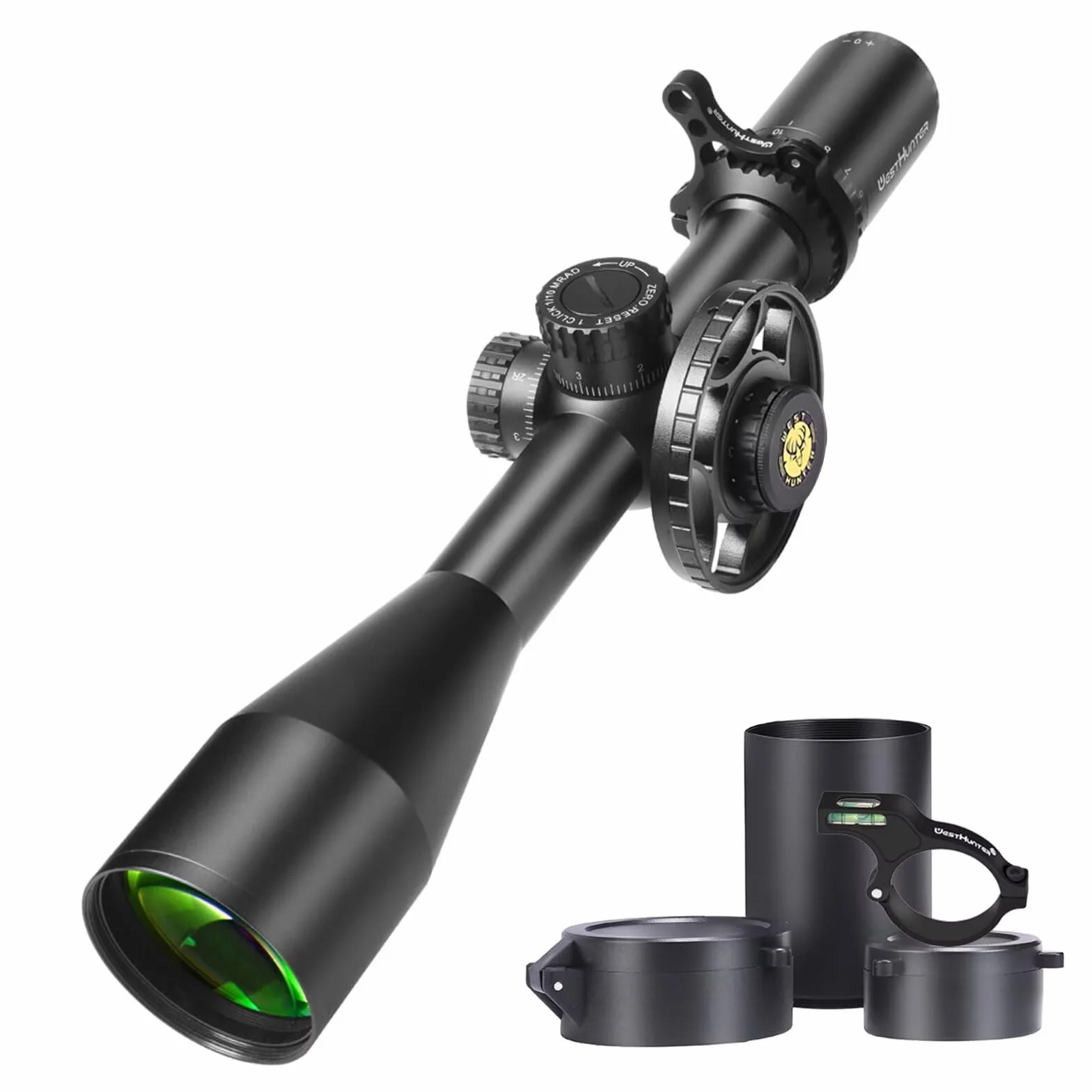 WestHunter Optics HD GEN2 SFIR FFP Cannocchiale da competizione 30mm primo piano focale reticolo illuminato vetro inciso tattico 1/10 MIL Zero Stop