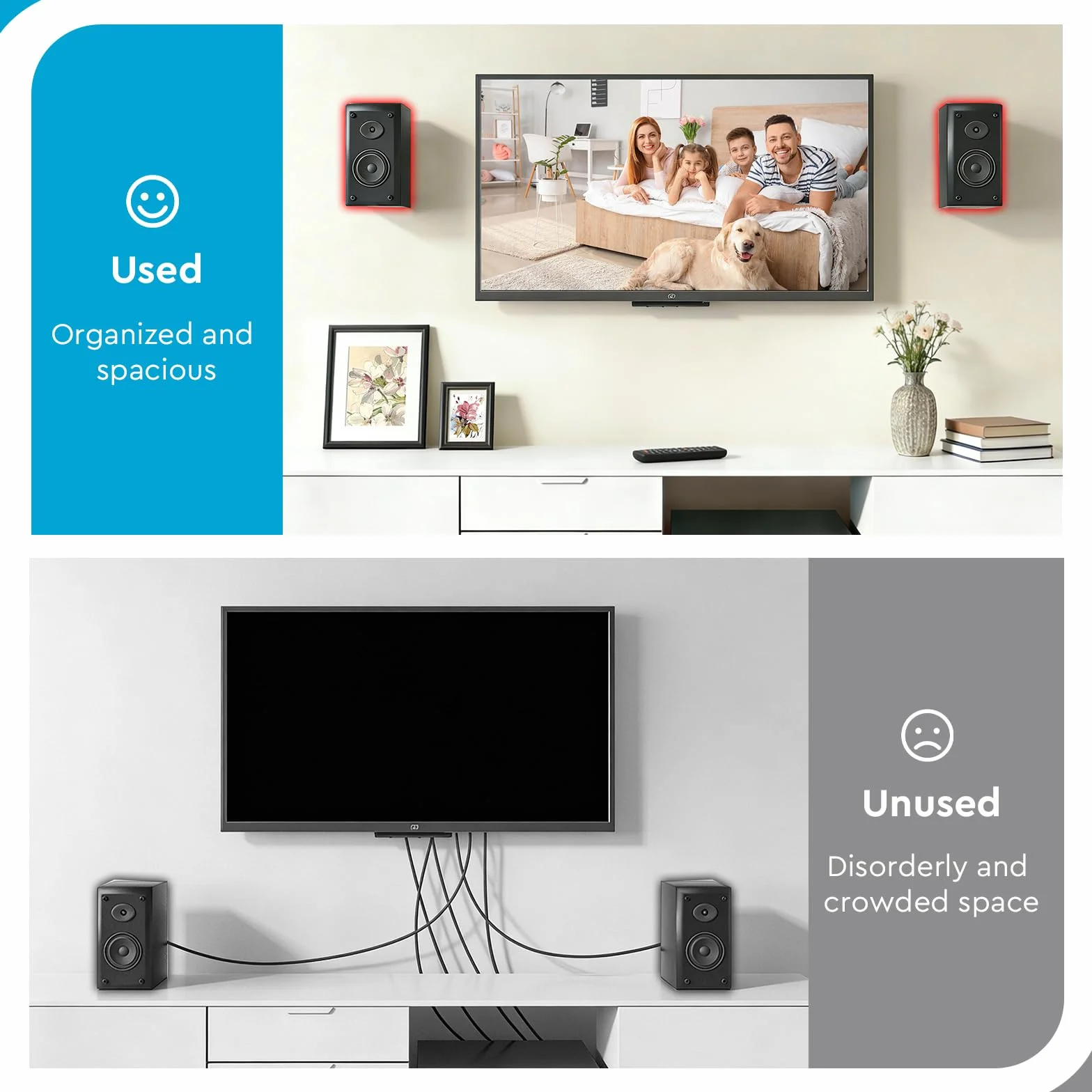 Bose UB-20 UB-20 Series II WB-50 II Supporti per altoparlanti a parete soffitto Braccio regolabile angolazione personalizzabile Nero