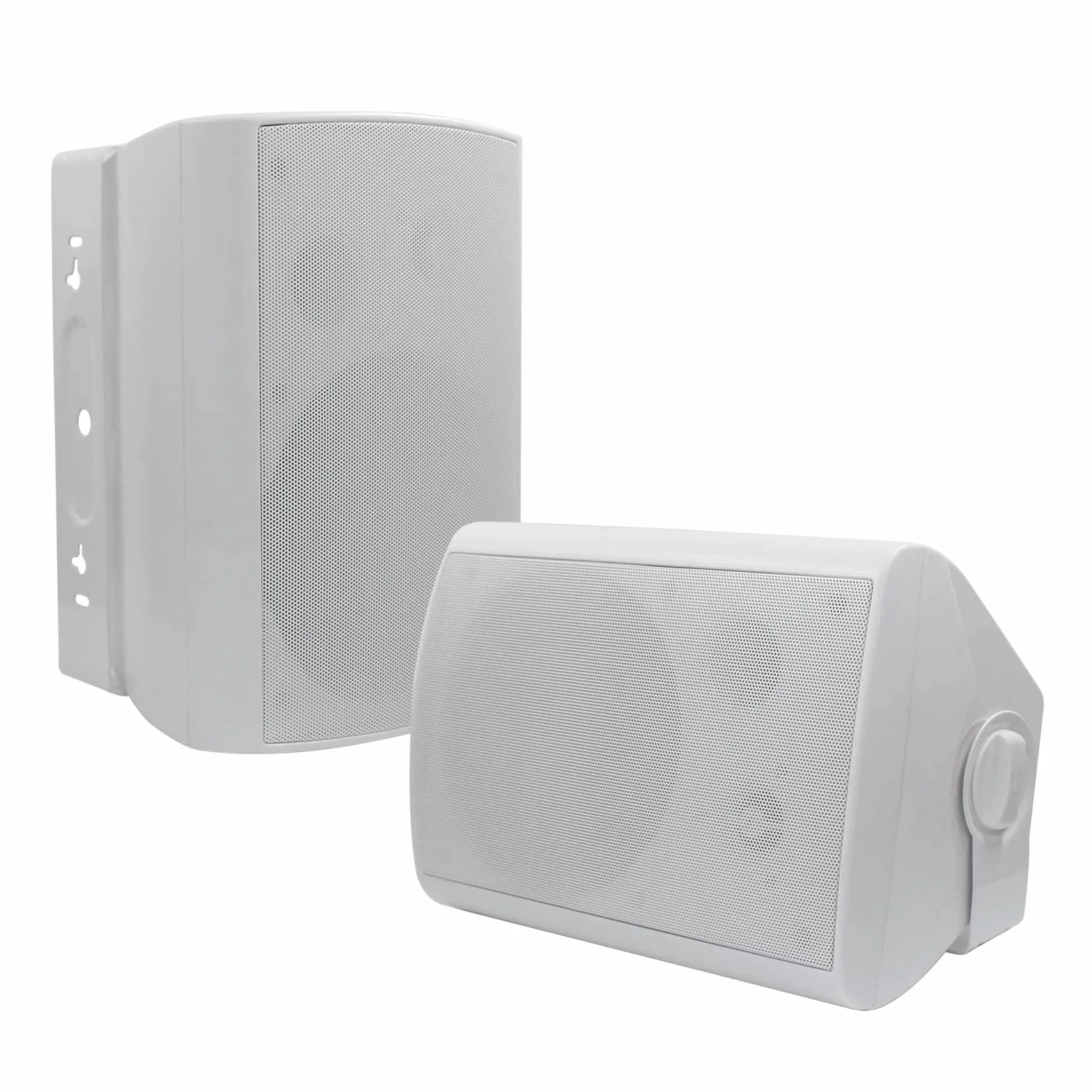 Herdio 6.5'' Diffusori da esterno impermeabili cablati 400 Watt Altoparlanti a parete per patio garage terrazza (bianco)