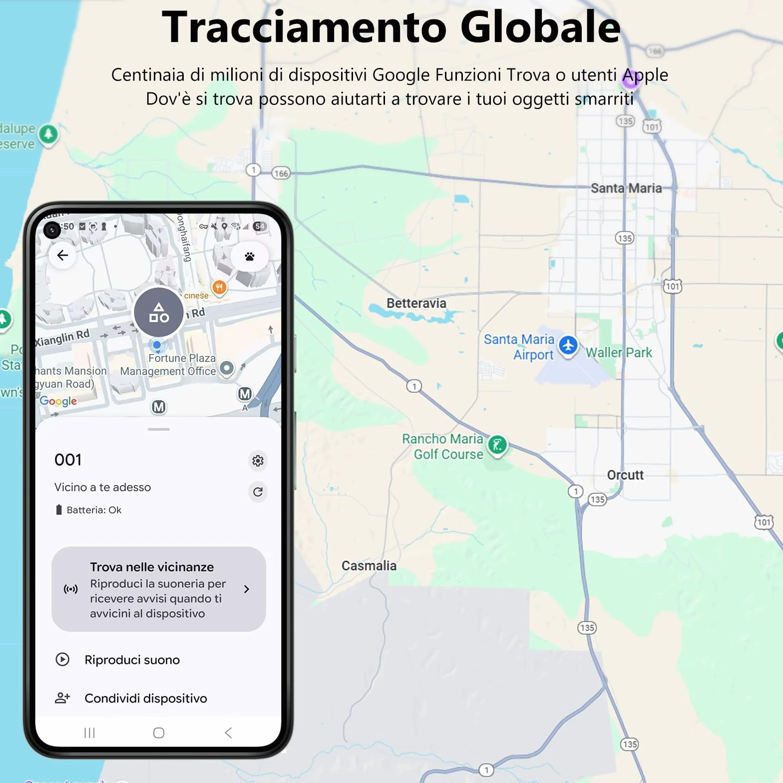 ATUVOS Smart Tag Pro Tracker Bluetooth per Android iOS, Localizzatore per Bagagli, 4 Pezzi