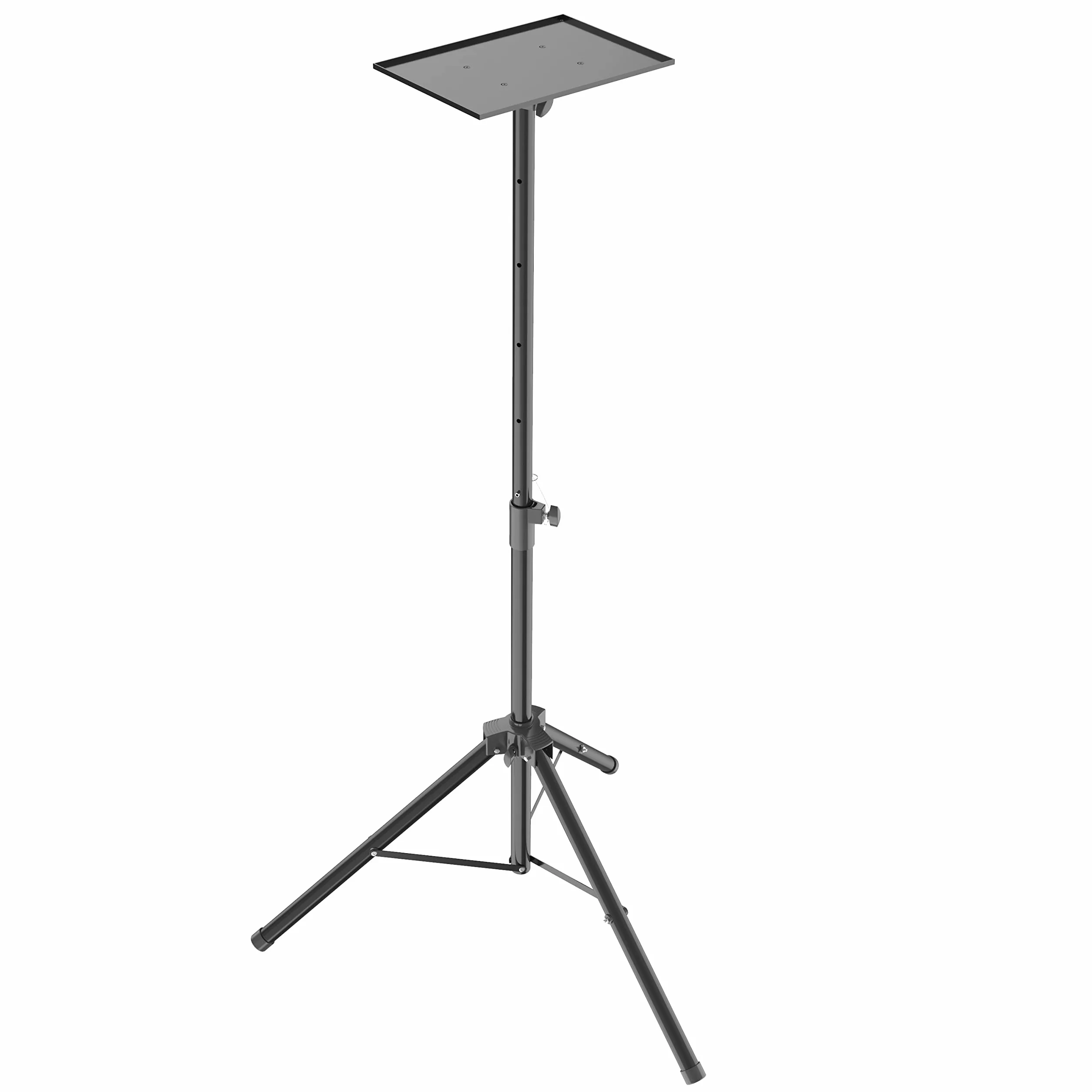 Maclean MC-953 Supporto per proiettore portatile e regolabile Stand in acciaio, regolabile in altezza 108-185 cm Supporto da Pavimento Regolabile