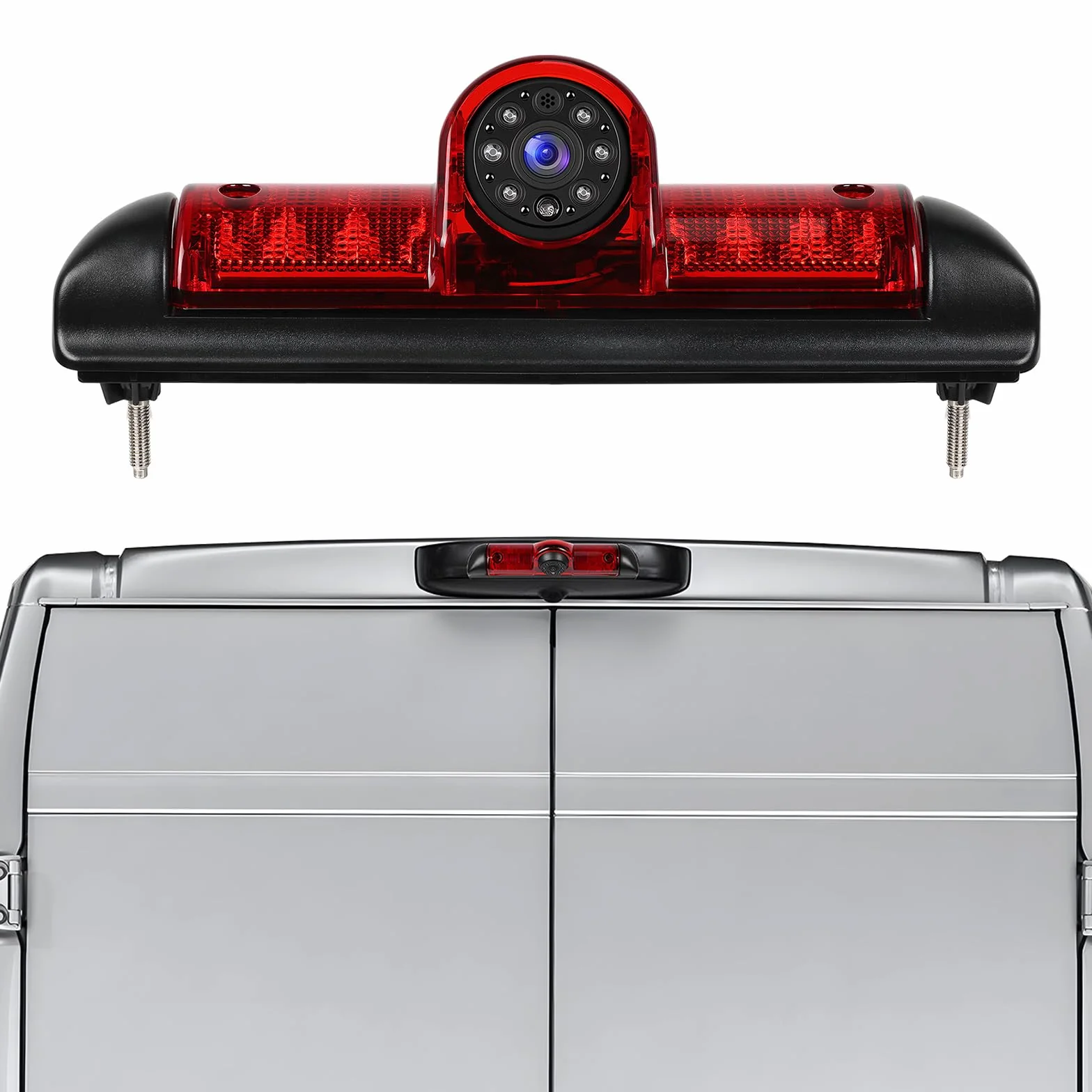 CAMECHO Kit Camera di Retromarcia Integrata nel Fanale Stop | AHD 720p/CVBS, IP67 & 10M Cavo | Compatibile FIAT Ducato late 3 gen 2006-2017 / Peugeot Boxer 2006-2017/ Citroen Jumper 2006-2017