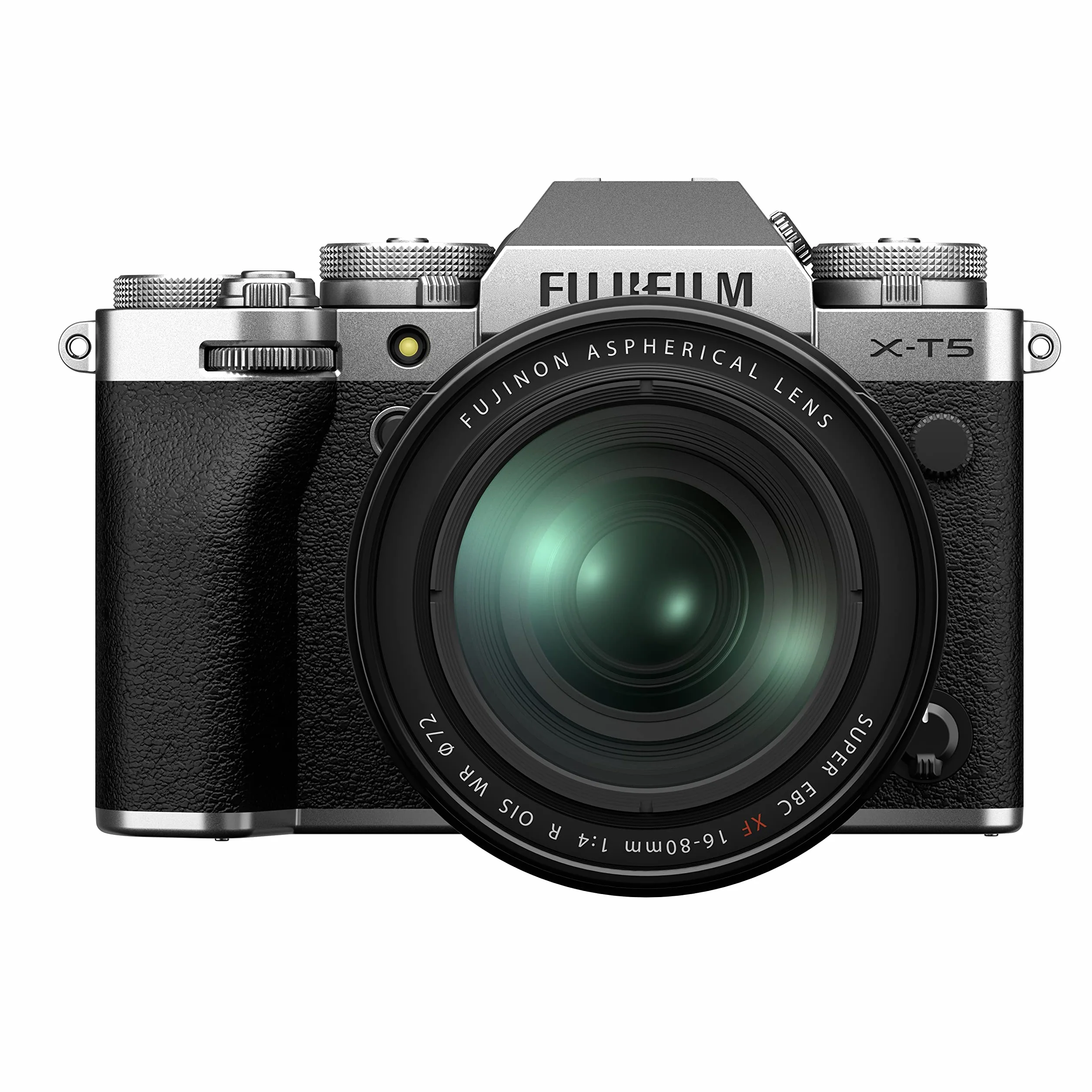 Fujifilm X-T5 Fotocamera Digitale Mirrorless 40MP (HR 160MP), KIT XF16-80mmF4, Sensore X-Trans CMOS 5 HR, IBIS, Filmati 6.2K 30p, Mirino EVF, Schermo LCD 3" Touch Vari-angle, Argento
