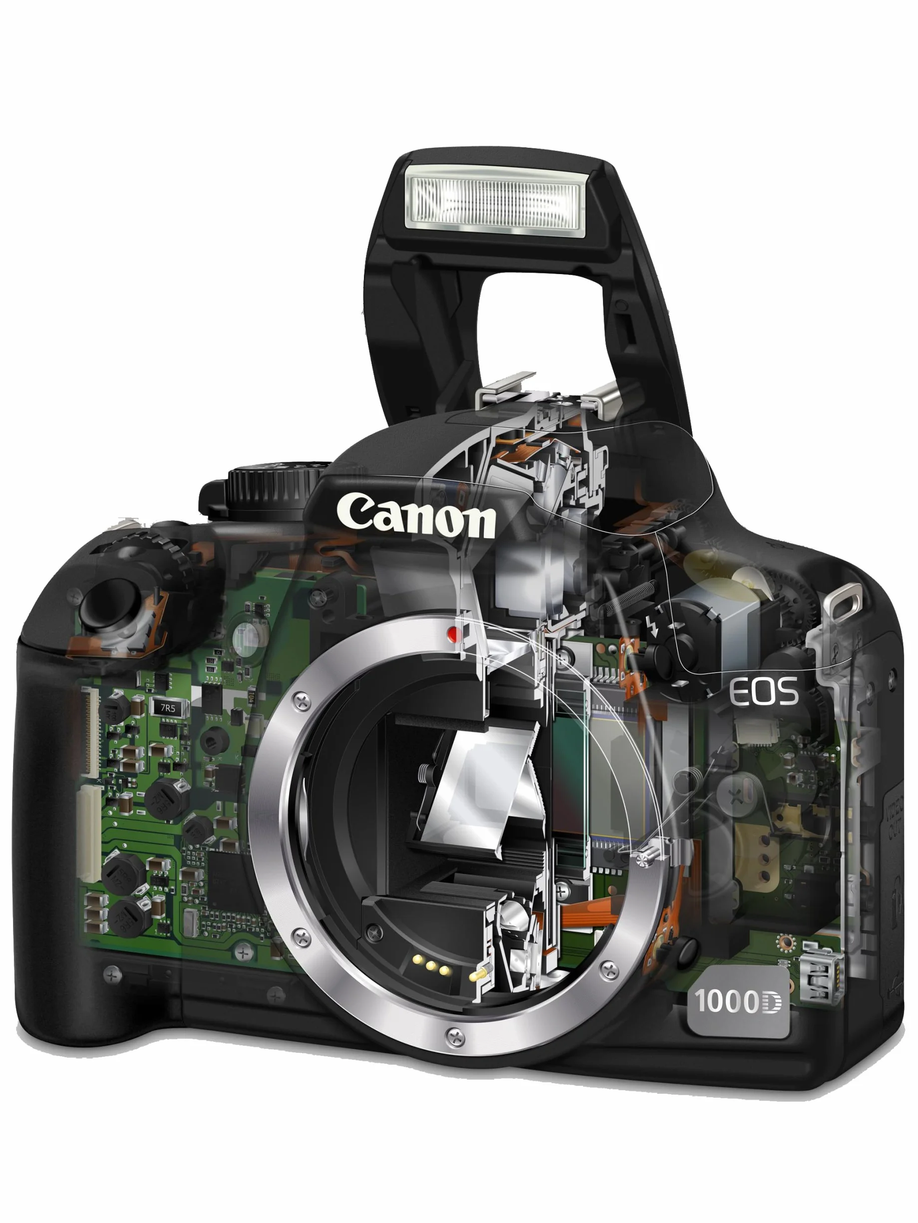 Canon EOS 1000D SLR Fotocamera Digitale Reflex 10 Megapixel + Obiettivo EF-S 18-55mm