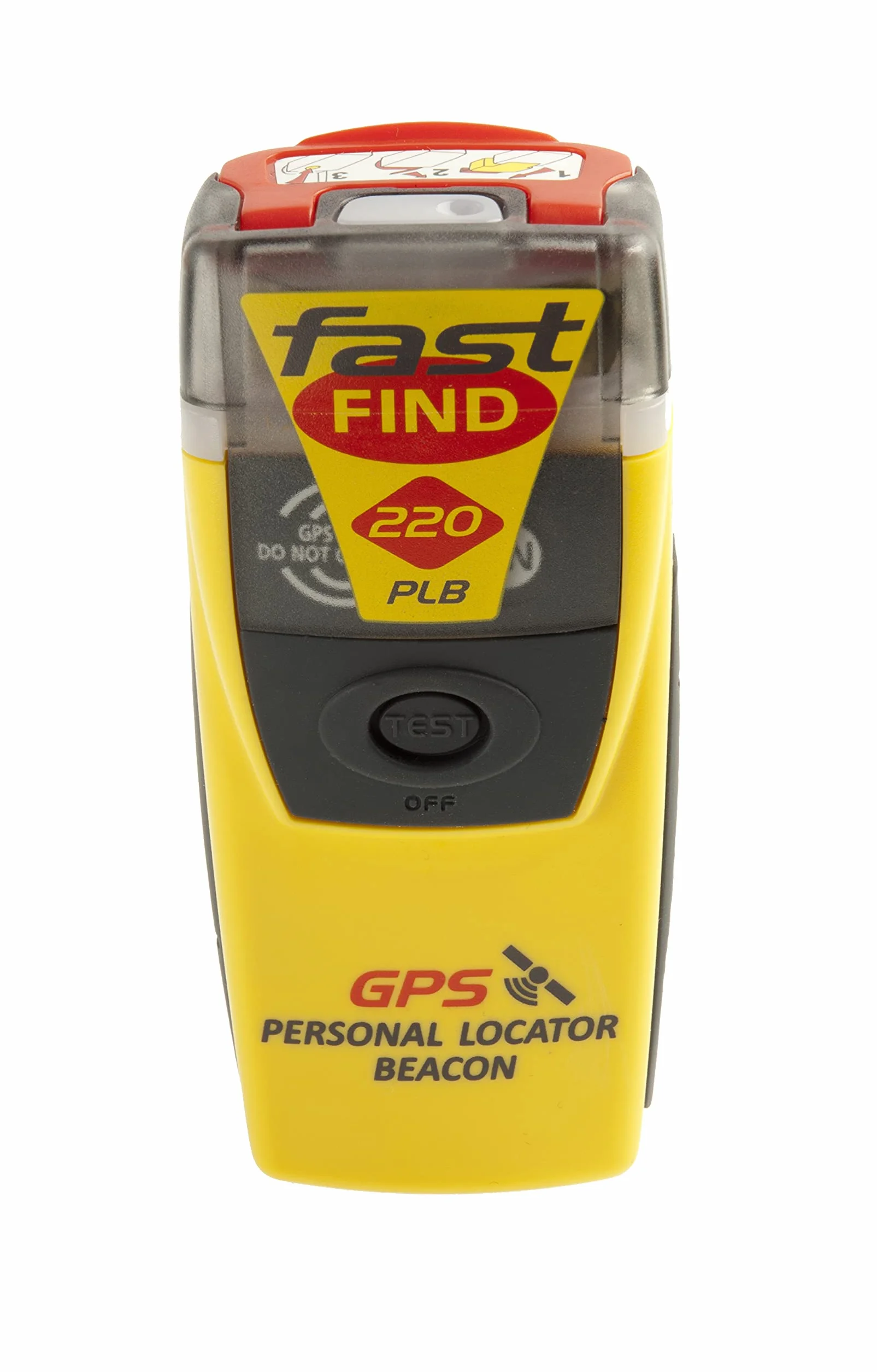 McMurdo FastFind 220 PLB | Segnale satellitare 406 MHz | GPS | Senza abbonamento | Impermeabile | Galleggiante | Compatto | Leggero | Copertura globale | Registrazione programmata in Italiano