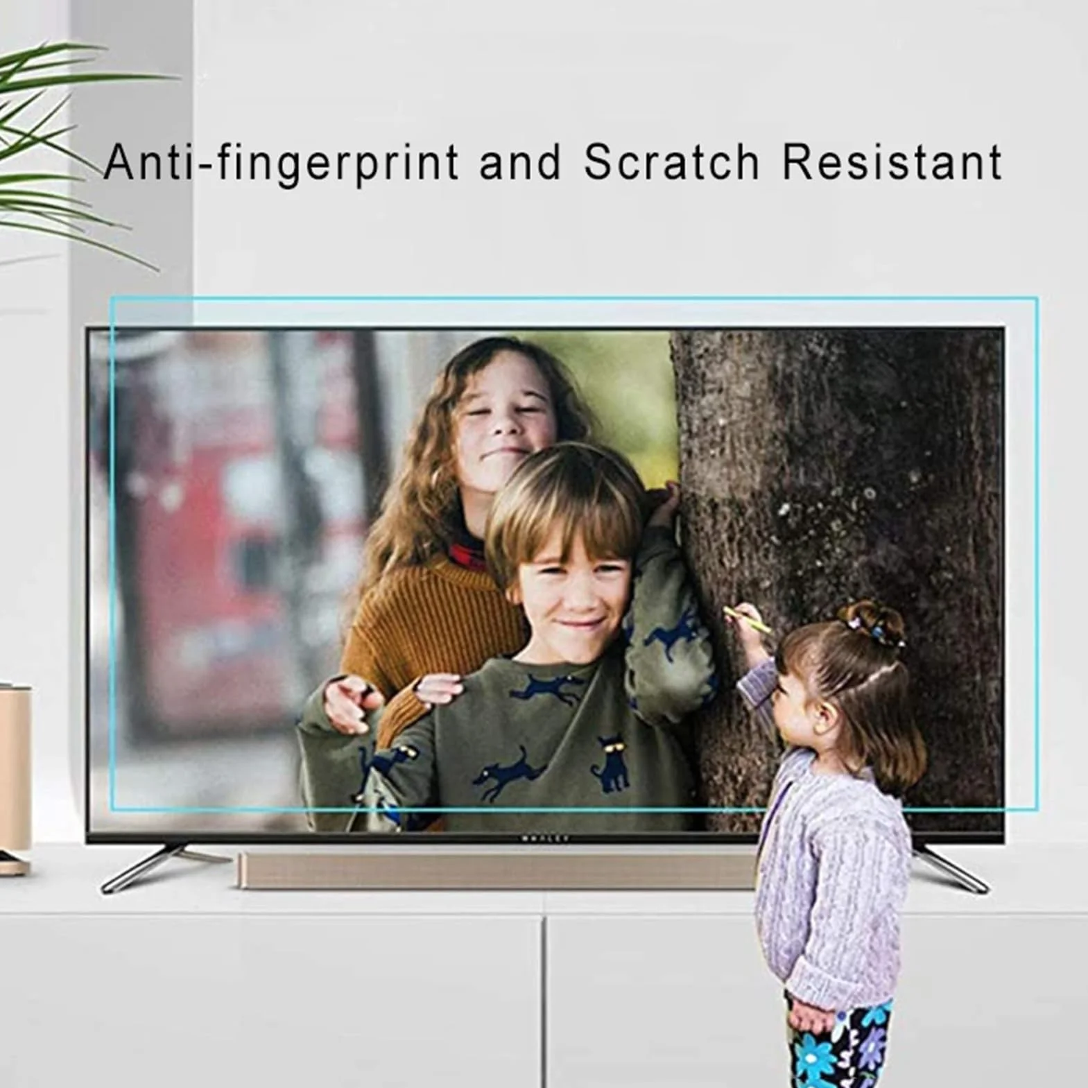 Pellicola Protettiva per TV Opaca Antiriflesso Antiluce Blu AntiGraffio 50 inch 1095x616mm