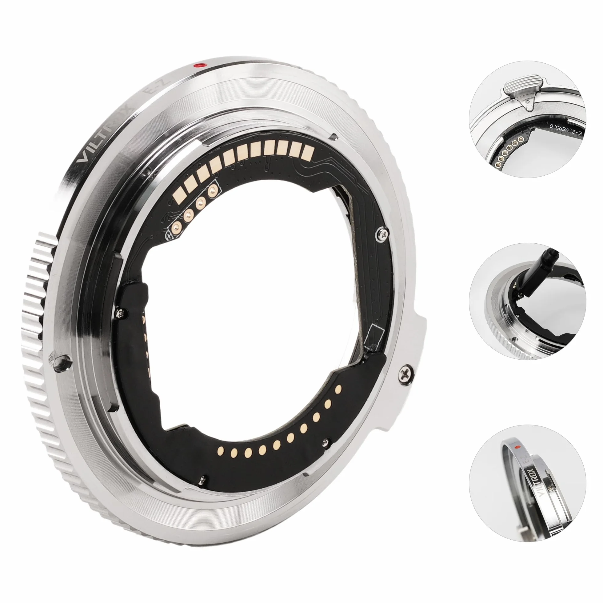 VILTROX E-Z Adattatore per obiettivo, convertitore per obiettivo autofocus Anello adattatore compatibile con obiettivi attacco E per fotocamere mirrorless Nikon attacco Z Z5 Z50 Z6 Z6II Z7 Z7II Zfc