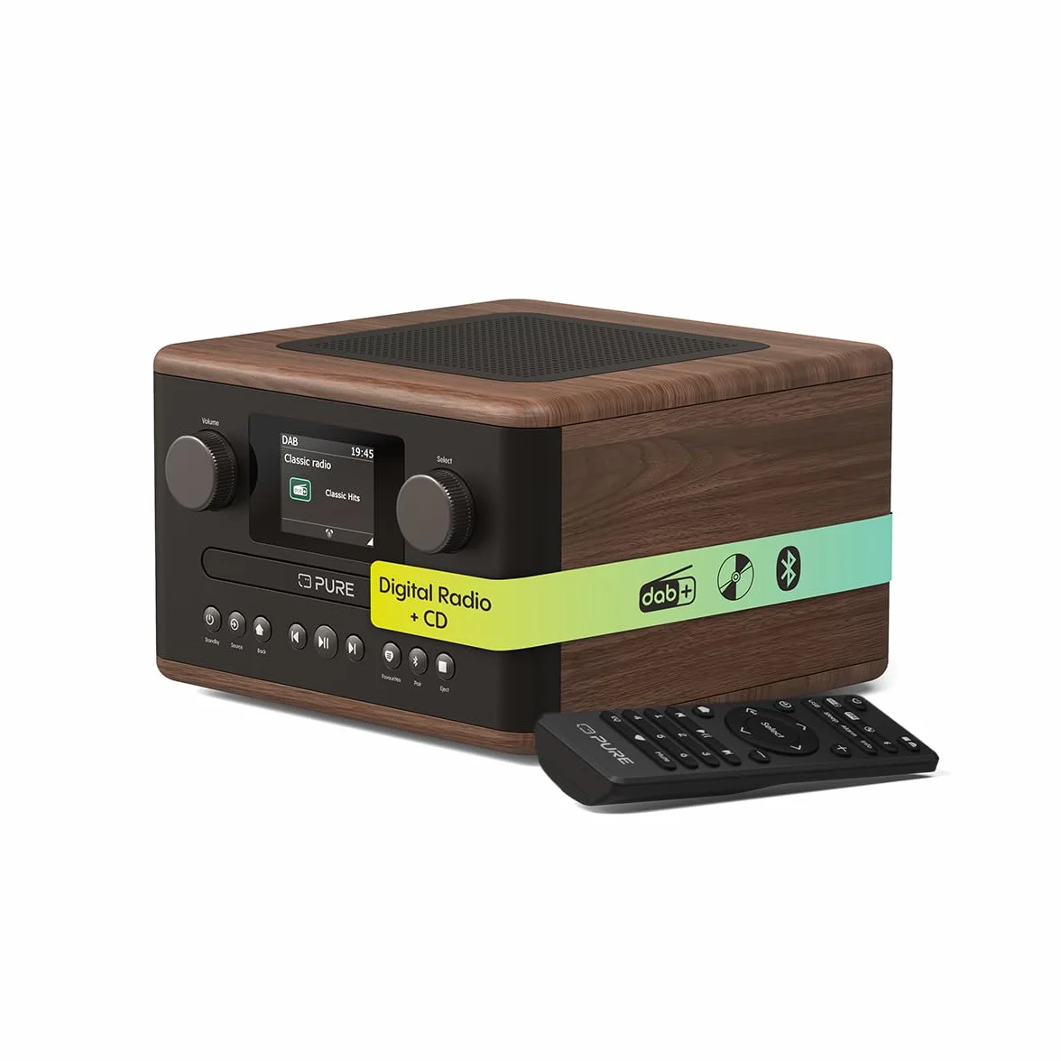 RADIO C/CD DAB+ BT CLASSIC C-D4 COFFEE BROWN/WALNU
