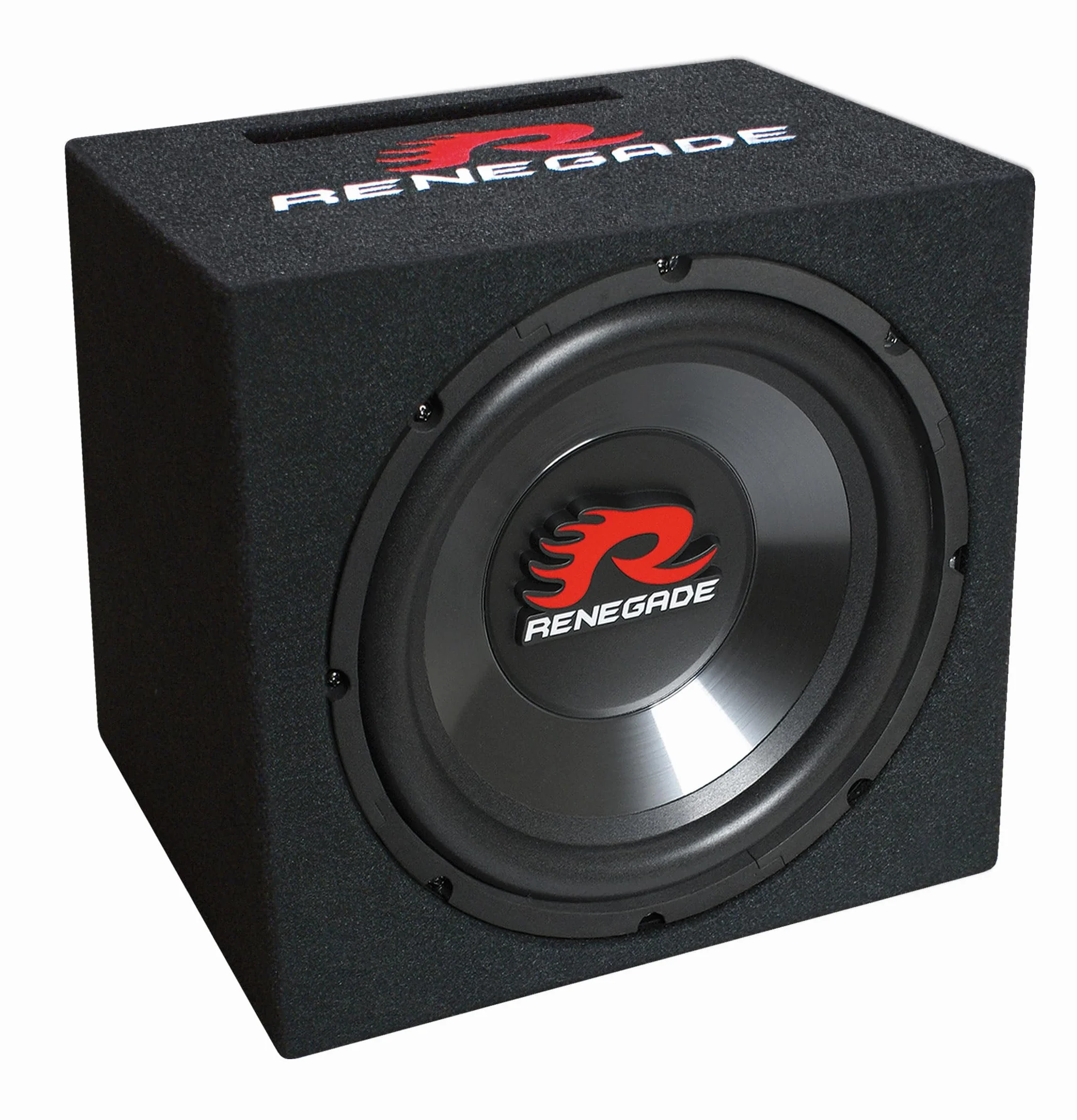 Renegade RXV1000 - Custodia subwoofer per auto da 10" (25 cm) con 500 W max | box bass reflex