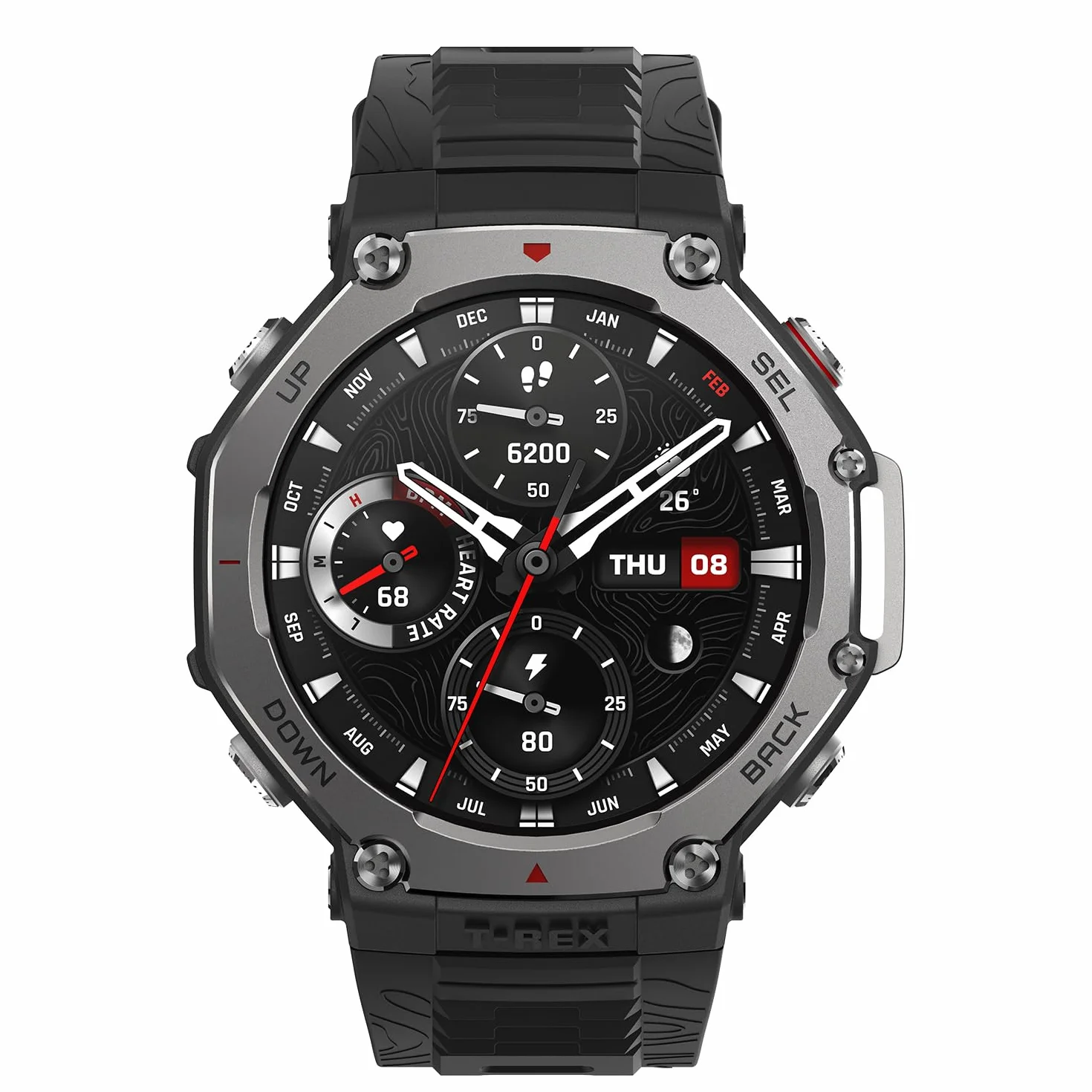 Amazfit T-Rex 3 Outdoor Smartwatch 48mm Display AMOLED, Mappe & Navigazione Offline,6 Sistemi Satellitari Dual Band GPS, 27 Giorni di Durata Batteria,Pagamento NFC, 170+ Modalità Sport per Avventura