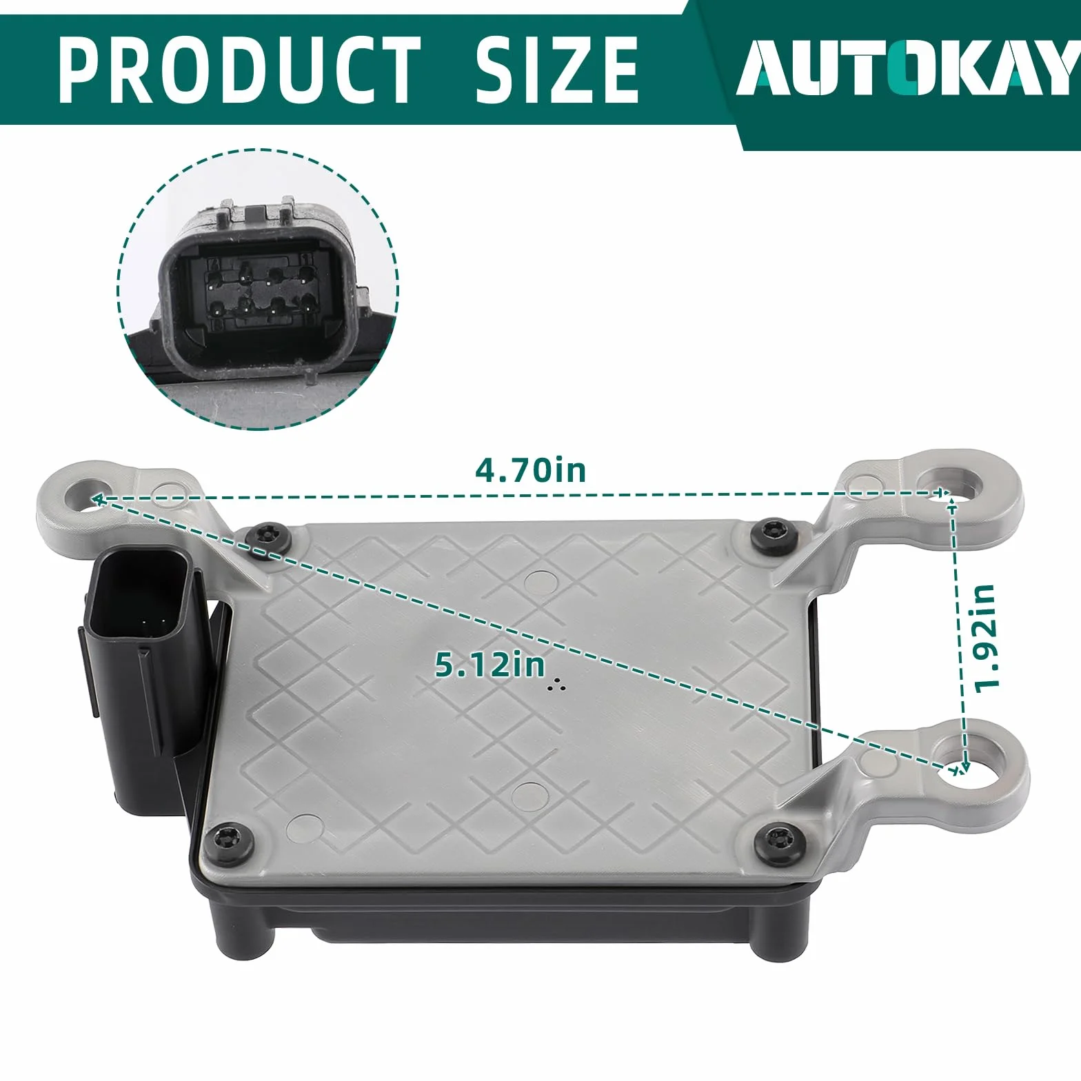 AUTOKAY Sensore radar anteriore per distanza di crociera adatto per Nissan Kicks Altima Rogue 2017-2021 284385FA6A
