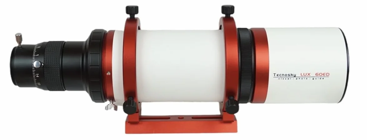 Telescopio Tecnosky LUX 60ED Apo 60/360 FPL53. Piccolo apo con doppietto FPL53 da 60mm di diametro e focale 360mm (F/6).