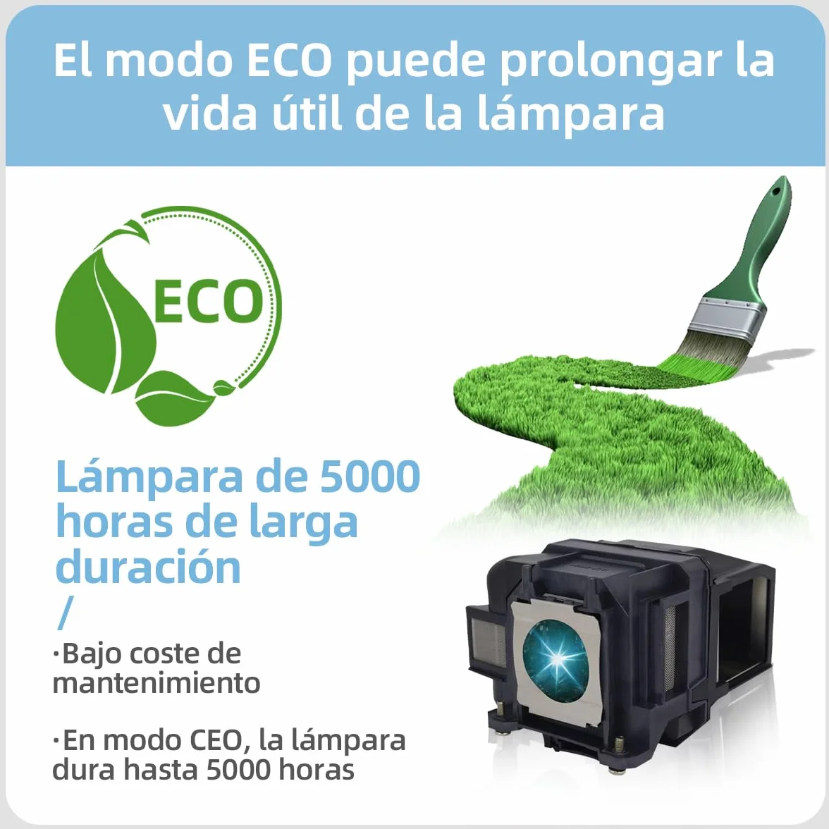 Lampada Proiettore Per Epson ELPLP87/V13H010L87 EB-535W EB-536Wi EB-520 EB-525W EB-530 EB-S03 EB-S17 EB-S18 EH-TW490 EH-TW570 EB-X18 EB-955W Videoproiettore