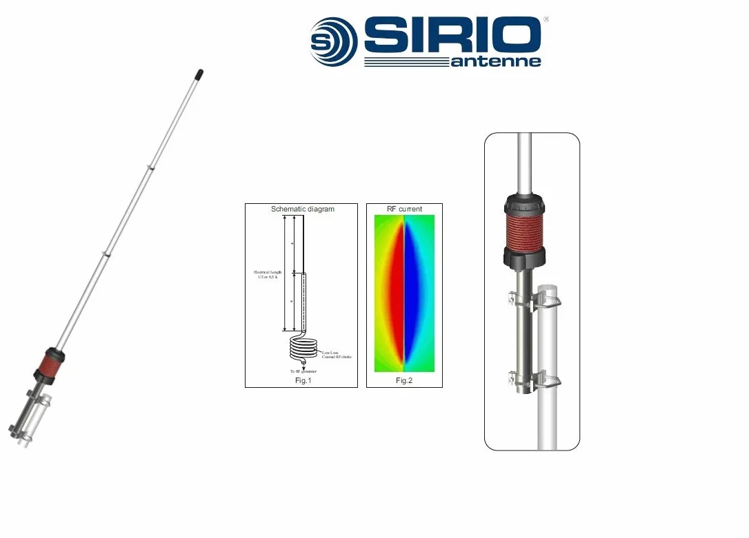 SIRIO GAIN MASTER HW ANTENNA IN FIBRA DI VETRO TARABILE da 27.2 a 30 MHz