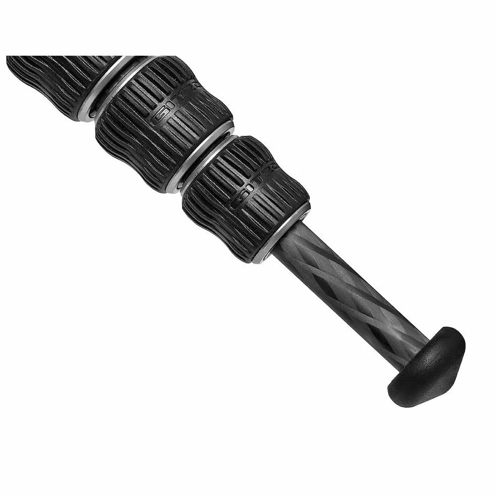 Gitzo GK1555T-82TQD Traveler Treppiede con Testa a Sfera Centrale, Compatto, Ripiegabile e Leggero, Colonna Corta per Inquadrature Raso Terra Inclusa, Serie 1, 5 Sezioni, Fibra di Carbonio