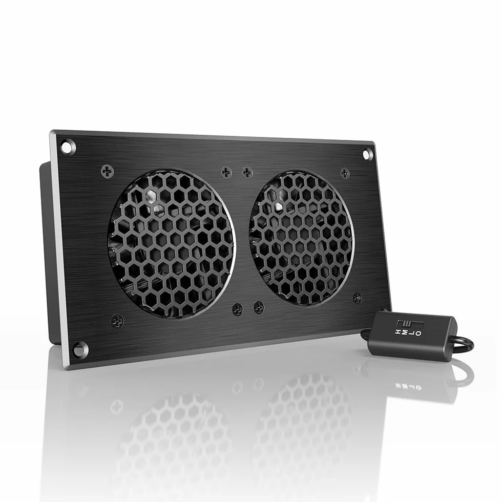 AC lnfinity - AIRPLATE S5, sistema di raffreddamento silenzioso con controllo della velocità, per raffreddamento mobiletto AV Home Theatre