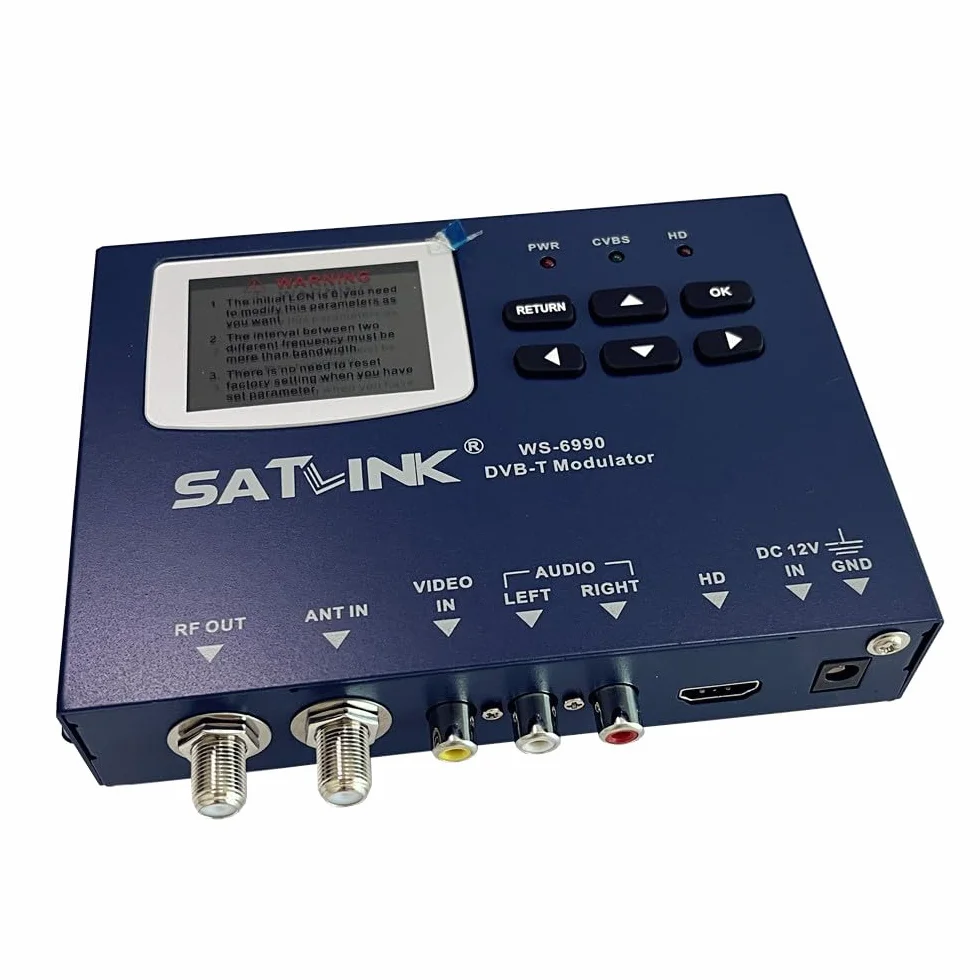 SATLINK WS-6990 DVB-T modulator AV HDMI COFDM H.264
