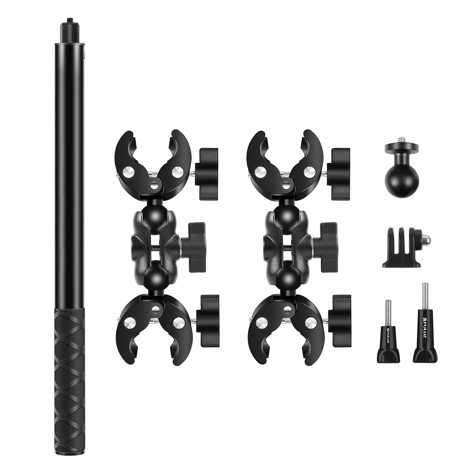 Supporto per fotocamera PULUZ 150 cm invisibile Selfie Stick regolabile per Insta360 X5 X4 X3 X2 ONE RS R Ace e manubrio moto bici ATV