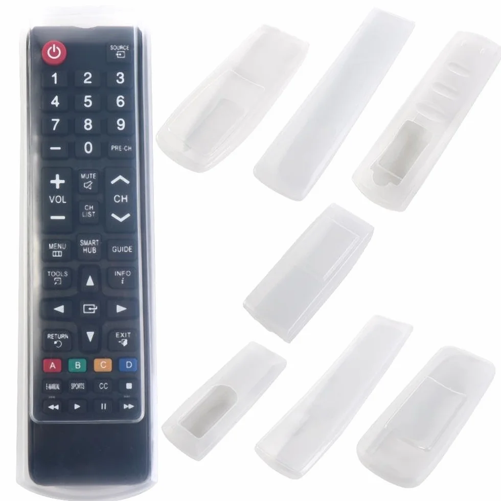 Custodia protettiva in silicone impermeabile per TV condizionatore d'aria, antiscivolo, impermeabile, antipolvere, custodia protettiva per telecomando (16 x 5 cm)