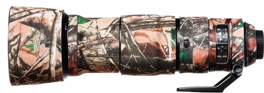 EasyCover - Lens Oak - Protezione per obiettivo - Protezione per l'obiettivo della fotocamera – compatibile per Nikon AF-S 200-500 mm f/5.6E ED VR - Foresta mimetica