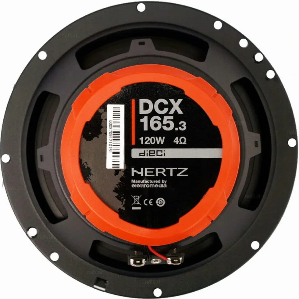 Kit 6 Casse Altoparlanti per Fiat 500L e 500X Anteriori e Posteriori compatibile con Hertz DSK165.3+DCX165.3 Set 2 Woofer 2 Tweeter 2 Coassiali 4 Anelli 4 Cavi (No Plug and Play)