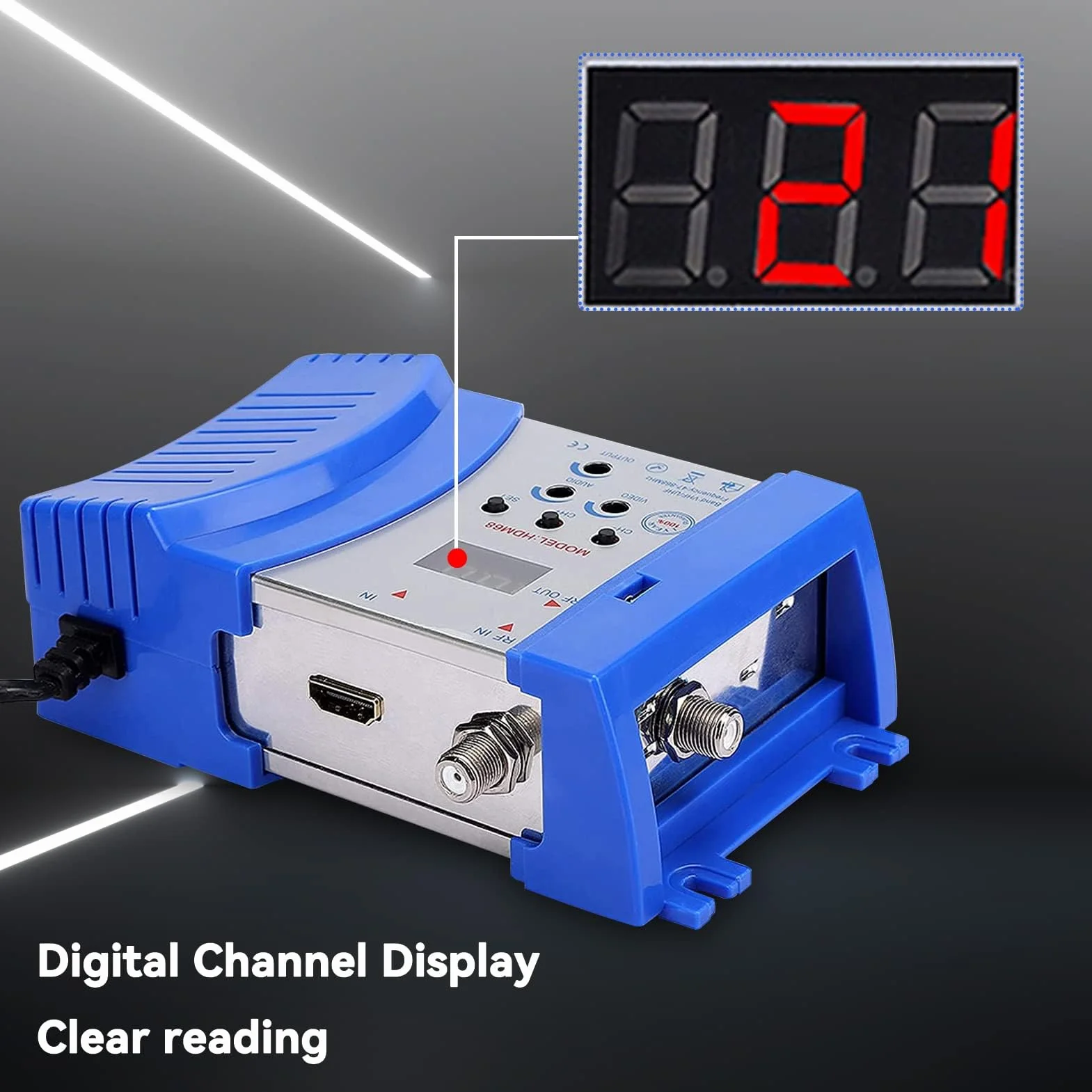Agatige Modulatore HD HDM68 Digitale HDMI RF Frequenza VHF/UHF 100-240 V