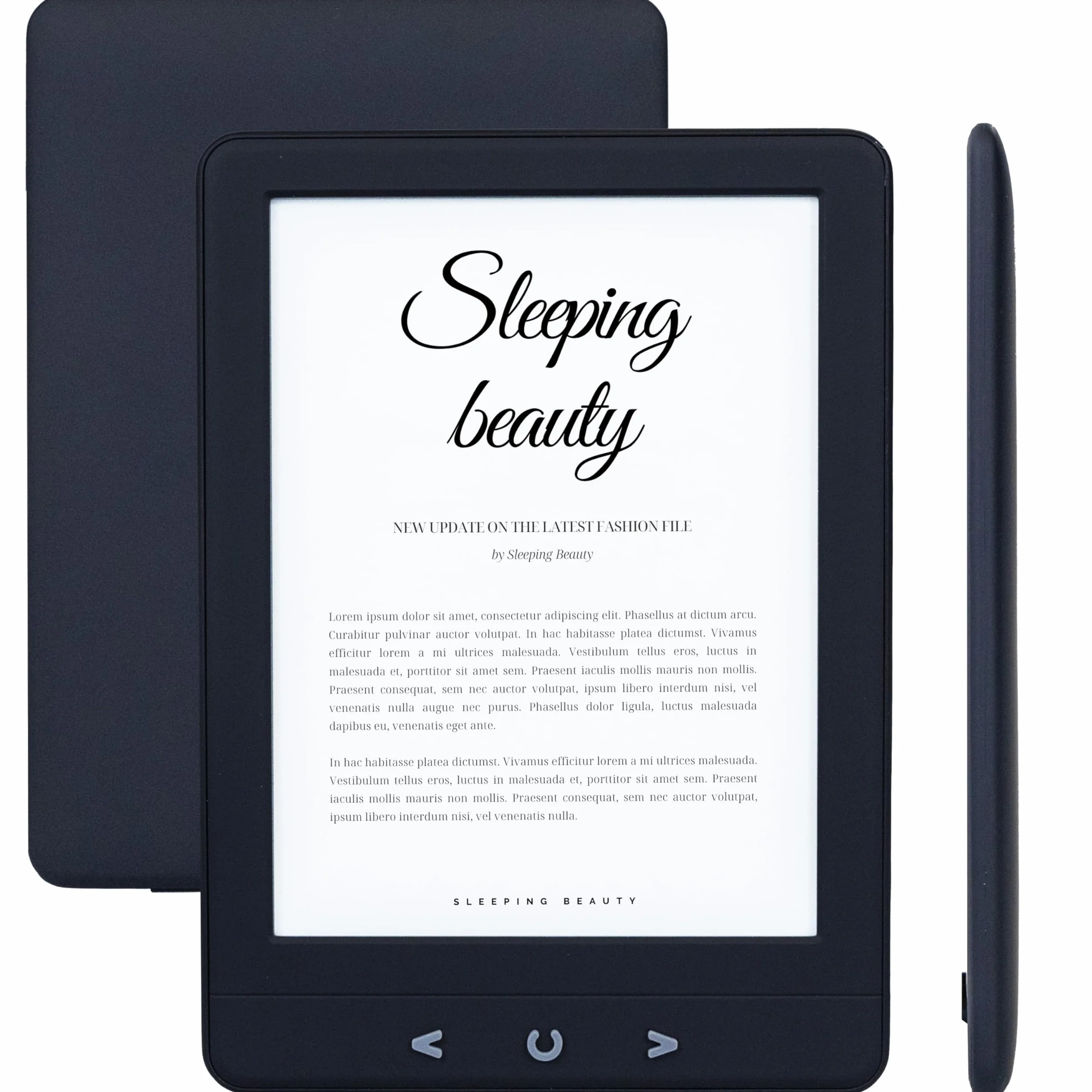 Silvergear Ebook Reader 6 Pollici E-Ink Touchscreen Retroilluminazione 4 GB Nero