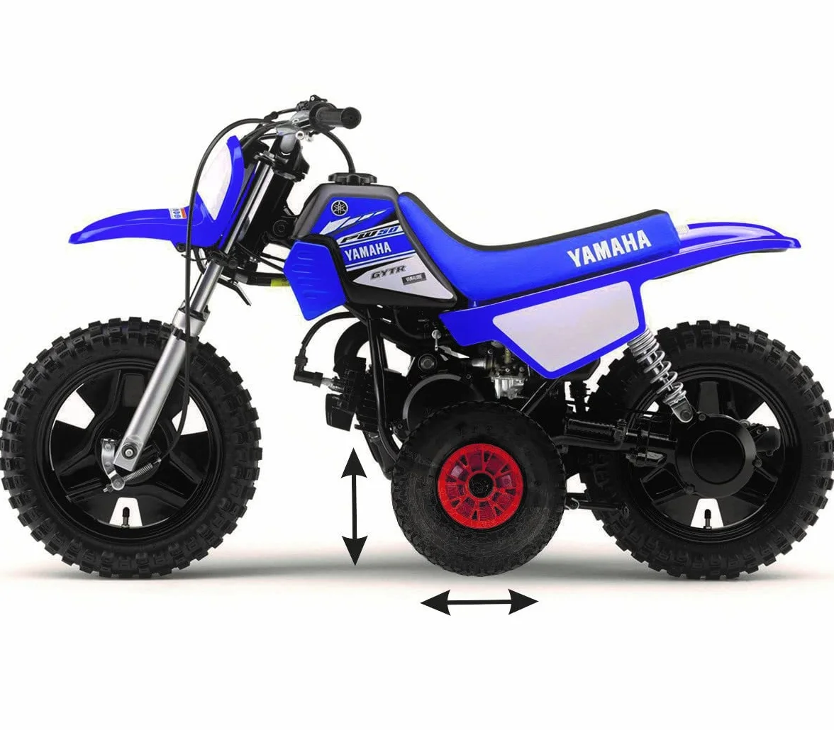Yamaha PW50 Ruote da allenamento Acciaio Plastica Bianco