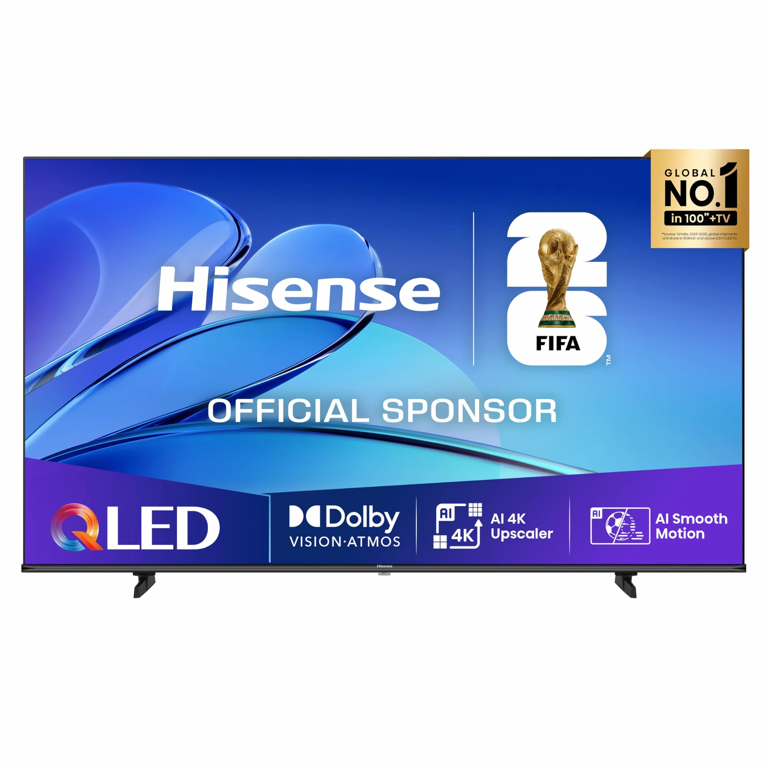 Hisense TV 43" QLED 4K 43E78Q Smart TV VIDAA U8 Dolby Vision HDR10+ Game Mode Plus Dolby Atmos 60Hz 2025